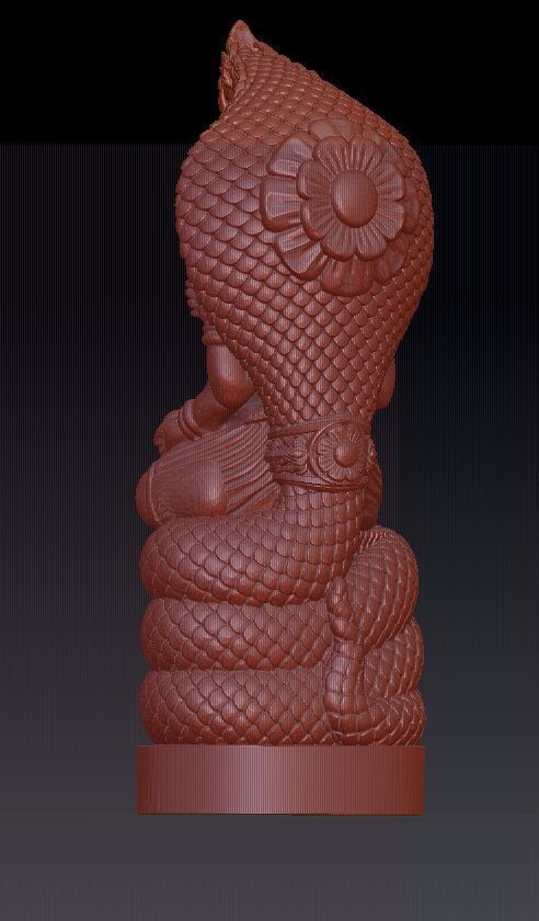 ganesh with dragone one head  3D print model_2