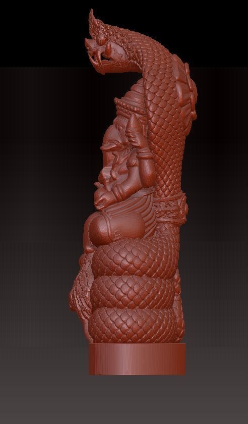 ganesh with dragone one head  3D print model_1