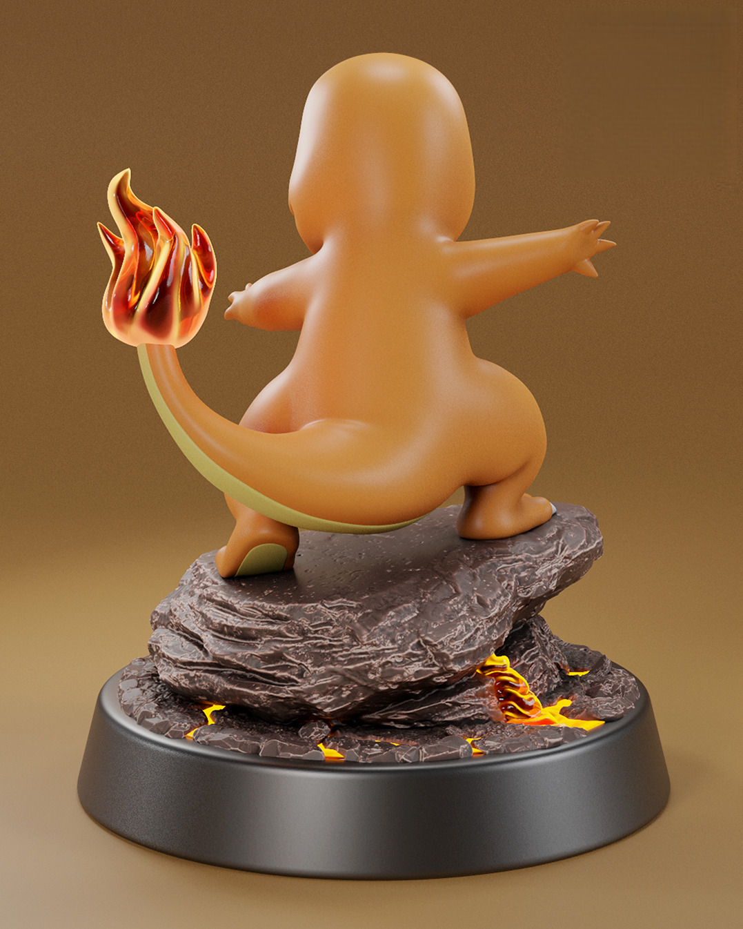 Charmander Pokemon 3D print model 3D print model_1