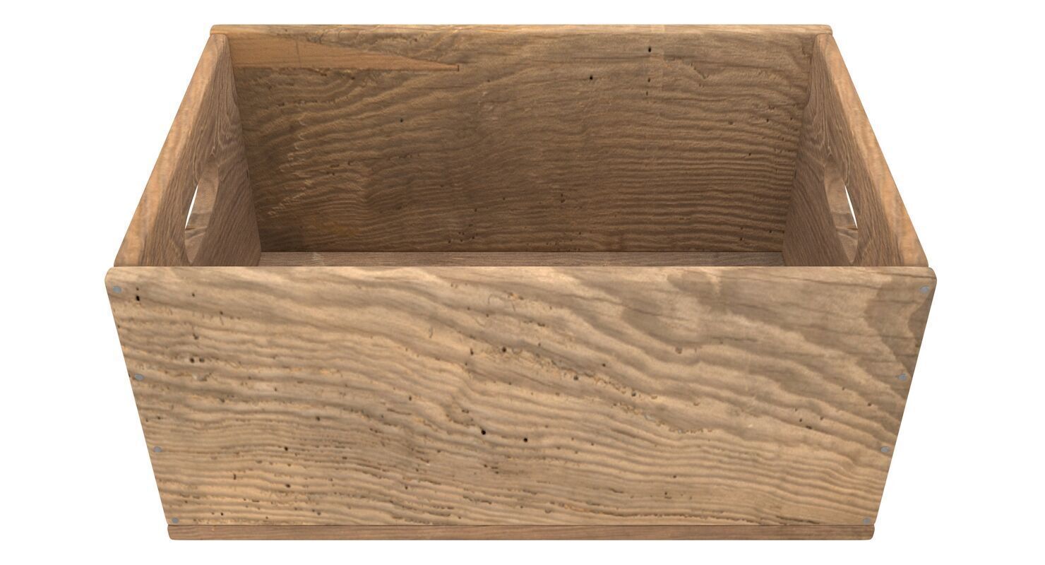 Wooden Box Collection 3D model_9