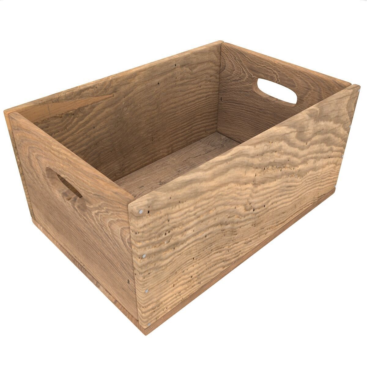 Wooden Box Collection 3D model_7