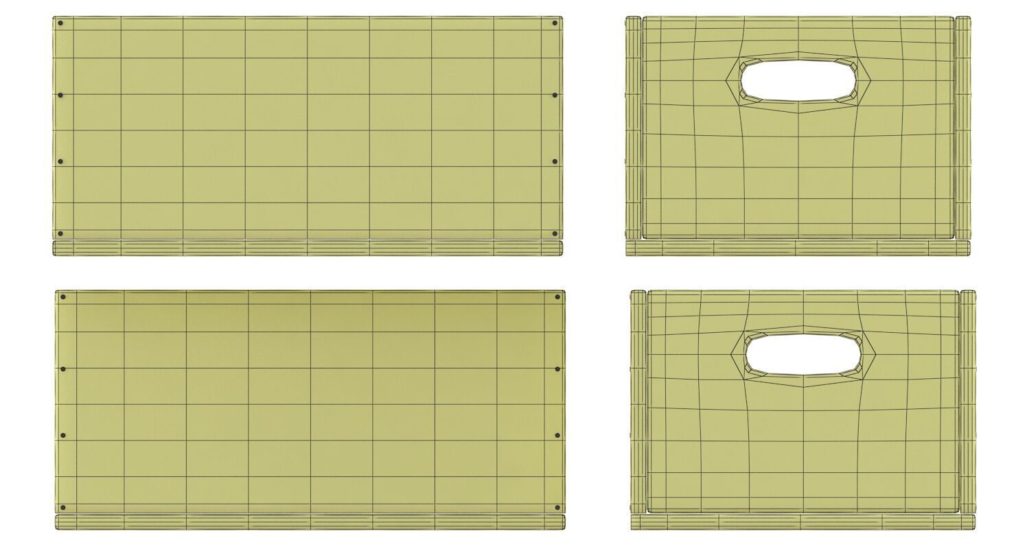 Wooden Box Collection 3D model_18