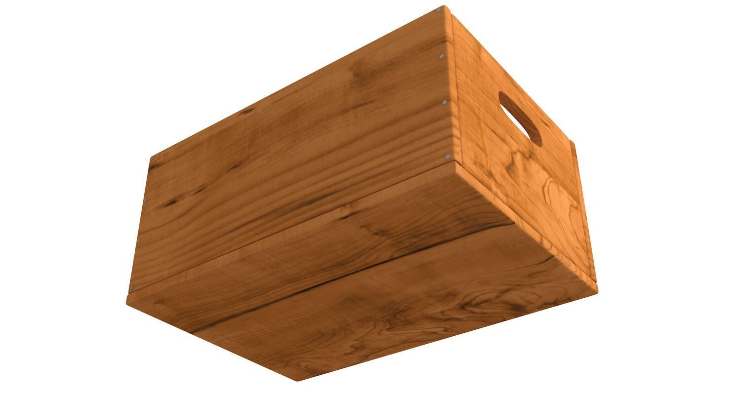 Wooden Box Collection 3D model_6