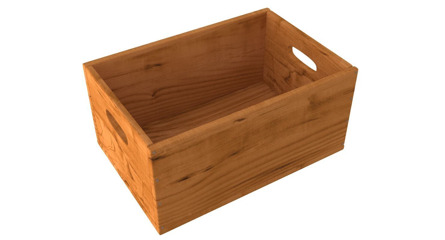 Wooden Box Collection 3D model_2