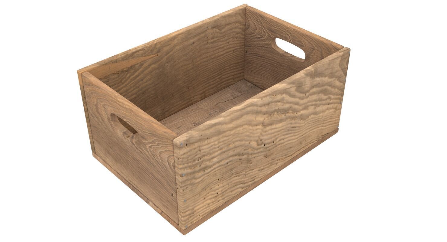 Wooden Box Collection 3D model_8
