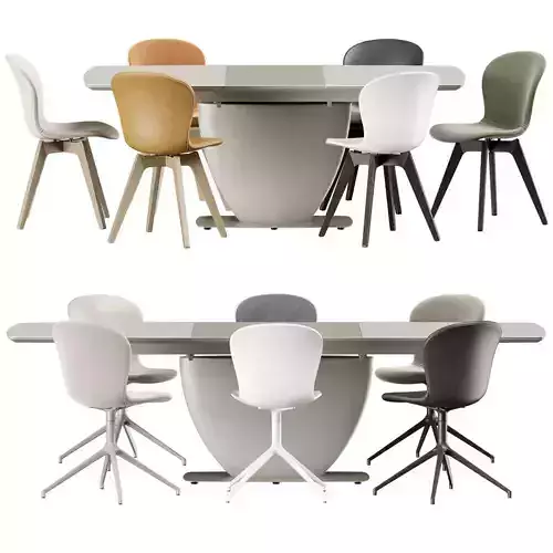 Boconcept - Fiorentina table Adelaide chair set 02