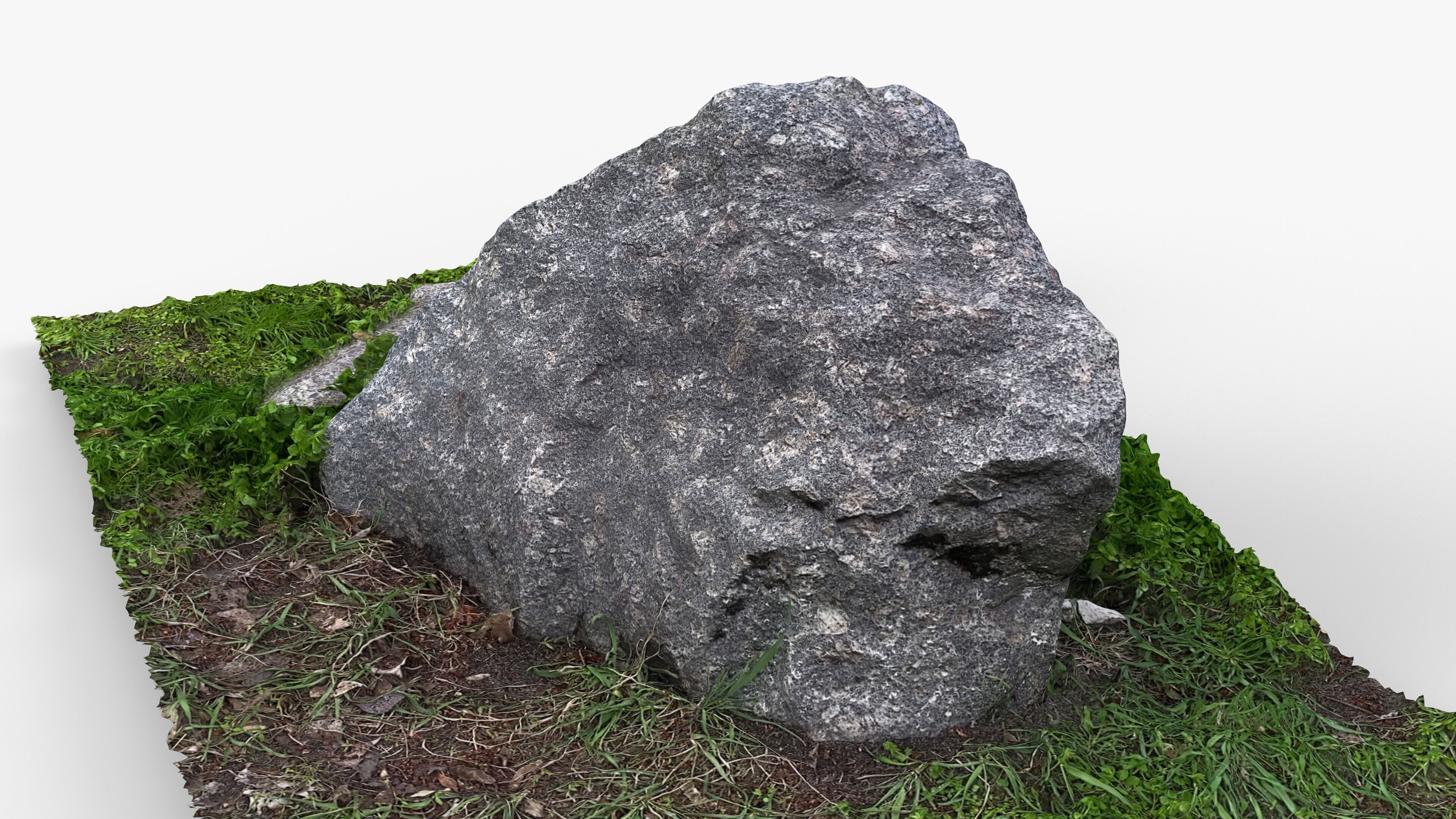 Photorealistic 3D scan of rock stone Low-poly 3D model_14