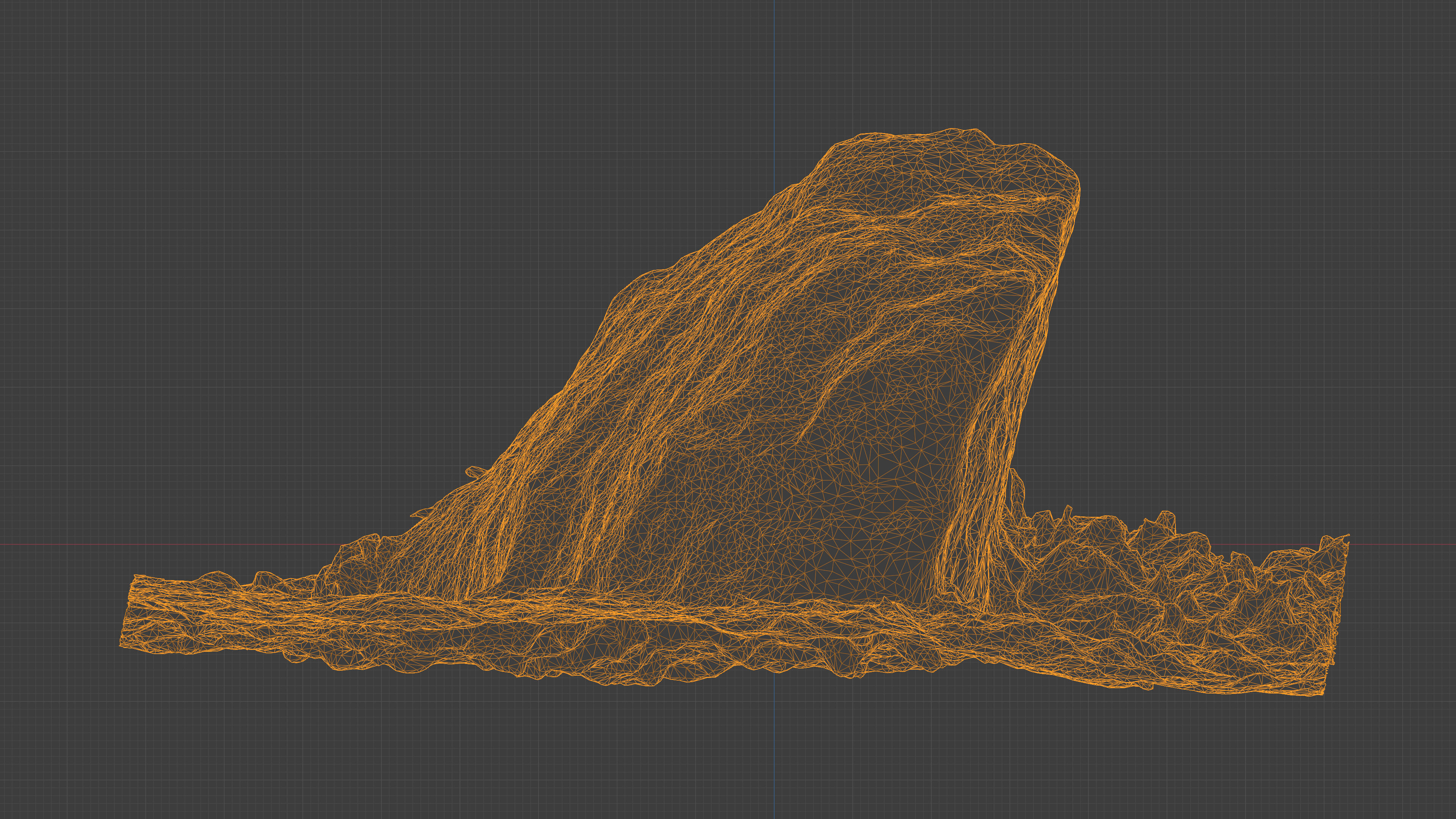 Photorealistic 3D scan of rock stone Low-poly 3D model_22