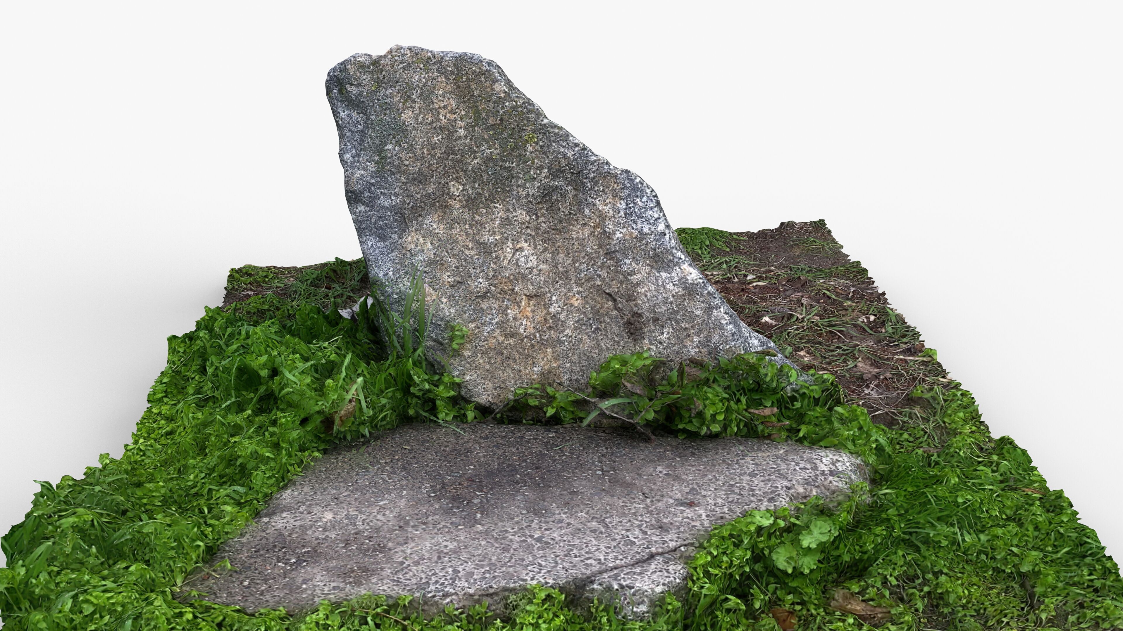 Photorealistic 3D scan of rock stone Low-poly 3D model_15