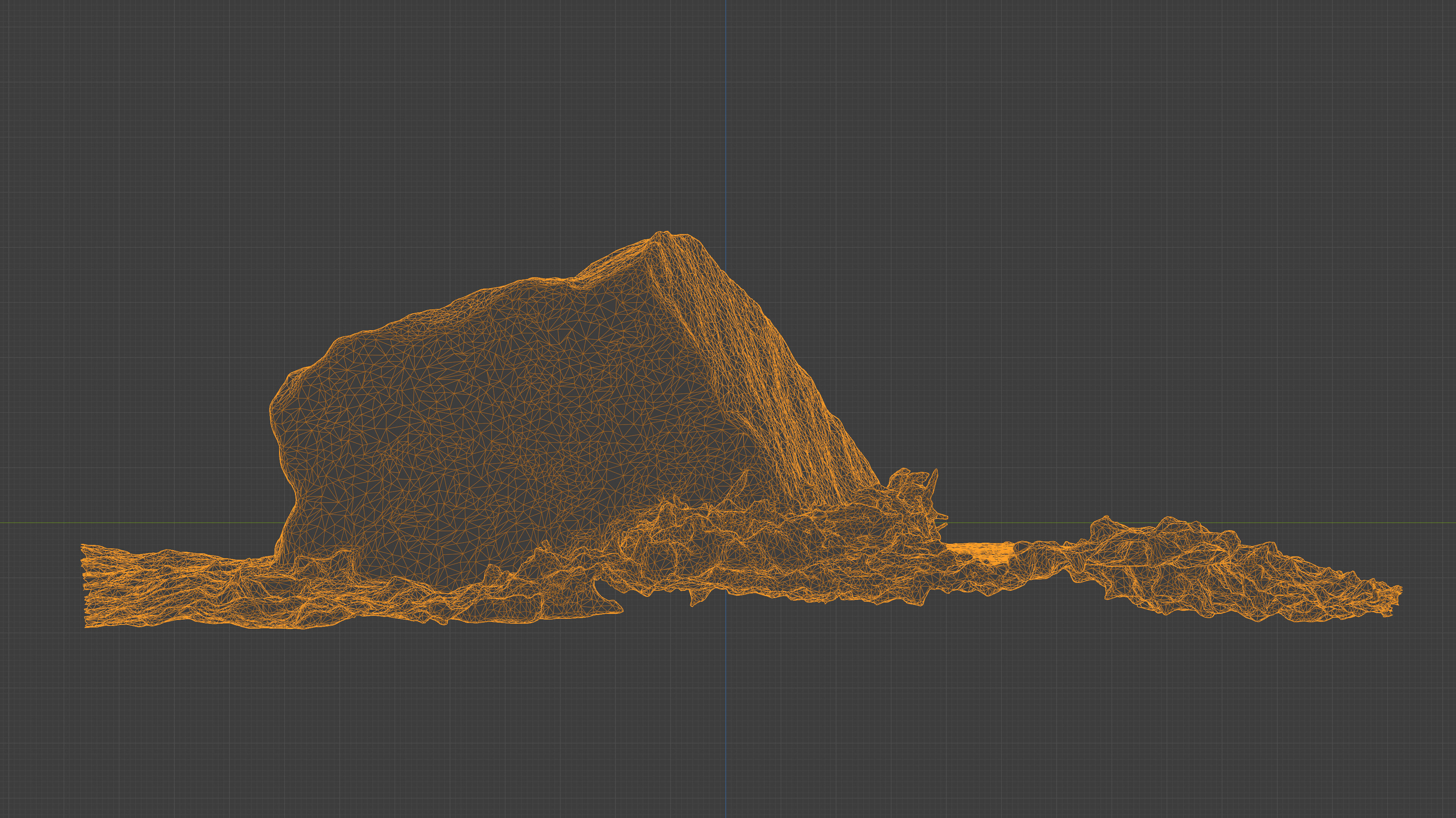 Photorealistic 3D scan of rock stone Low-poly 3D model_24