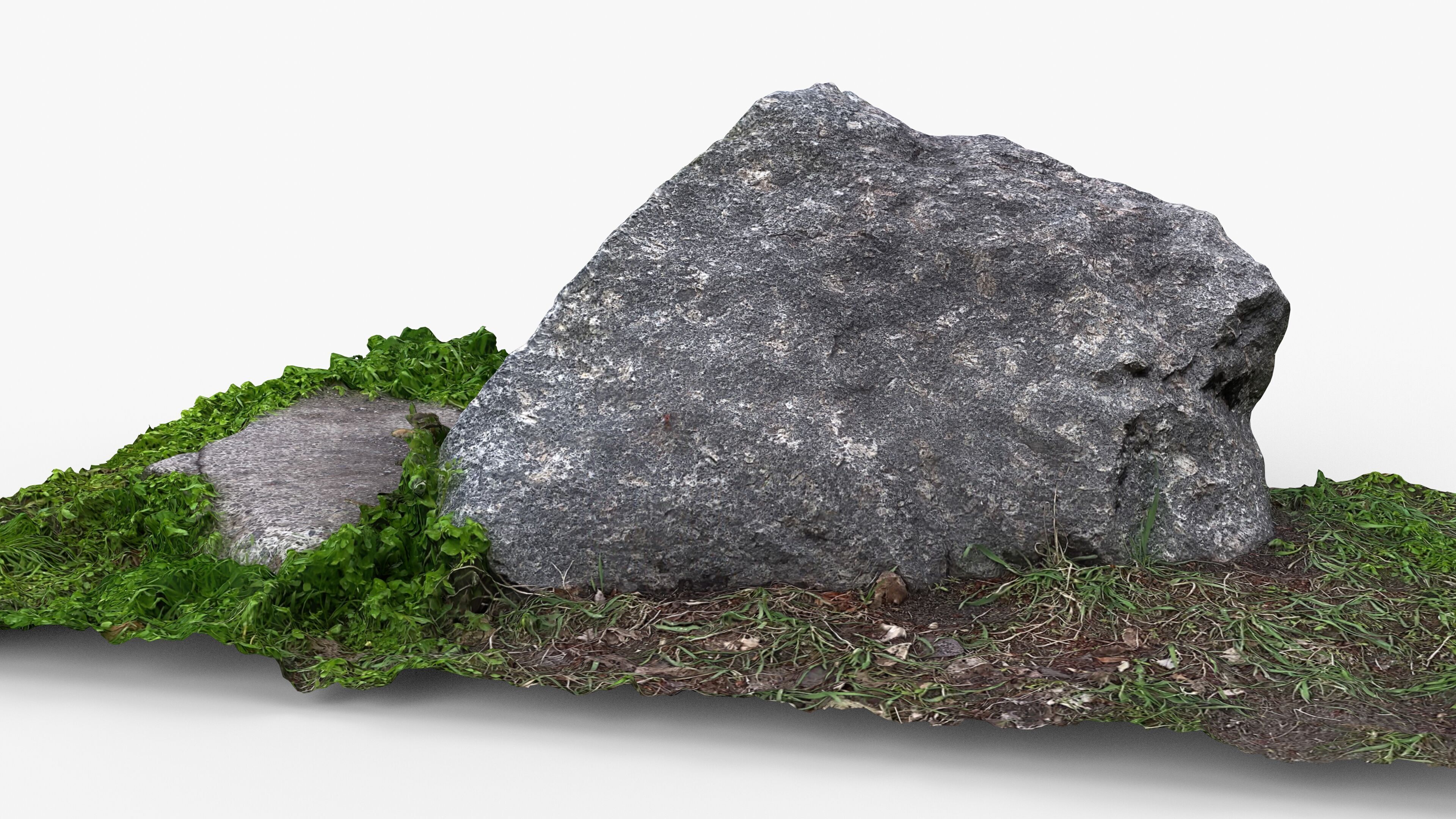 Photorealistic 3D scan of rock stone Low-poly 3D model_12