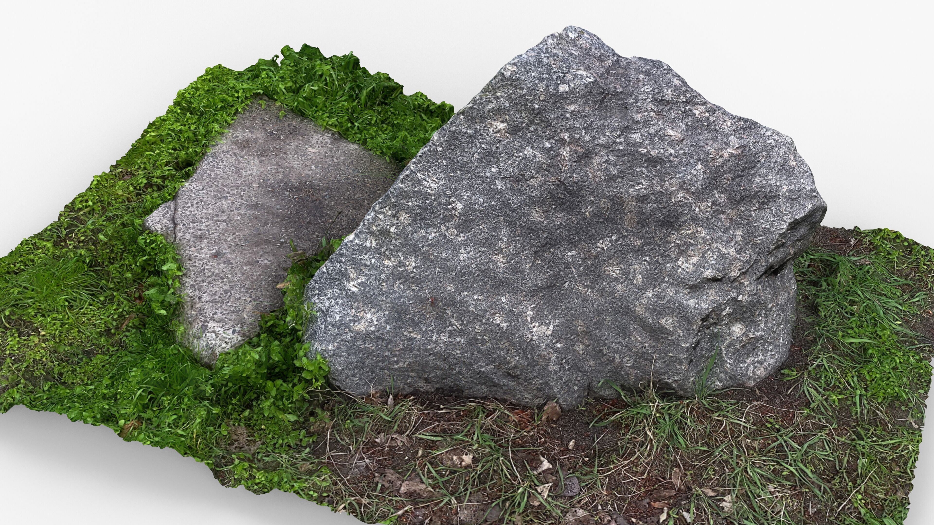 Photorealistic 3D scan of rock stone Low-poly 3D model_7