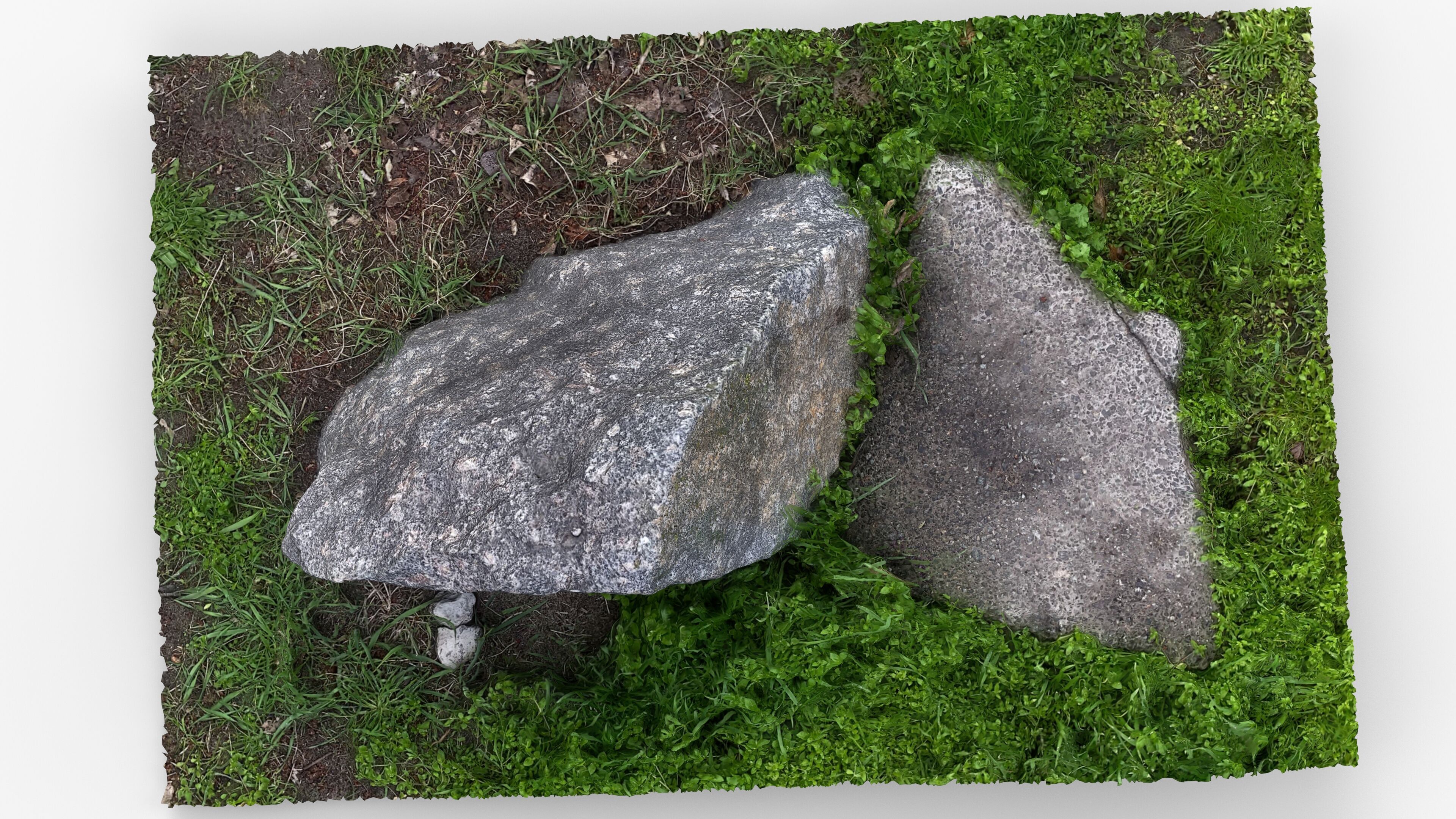 Photorealistic 3D scan of rock stone Low-poly 3D model_8