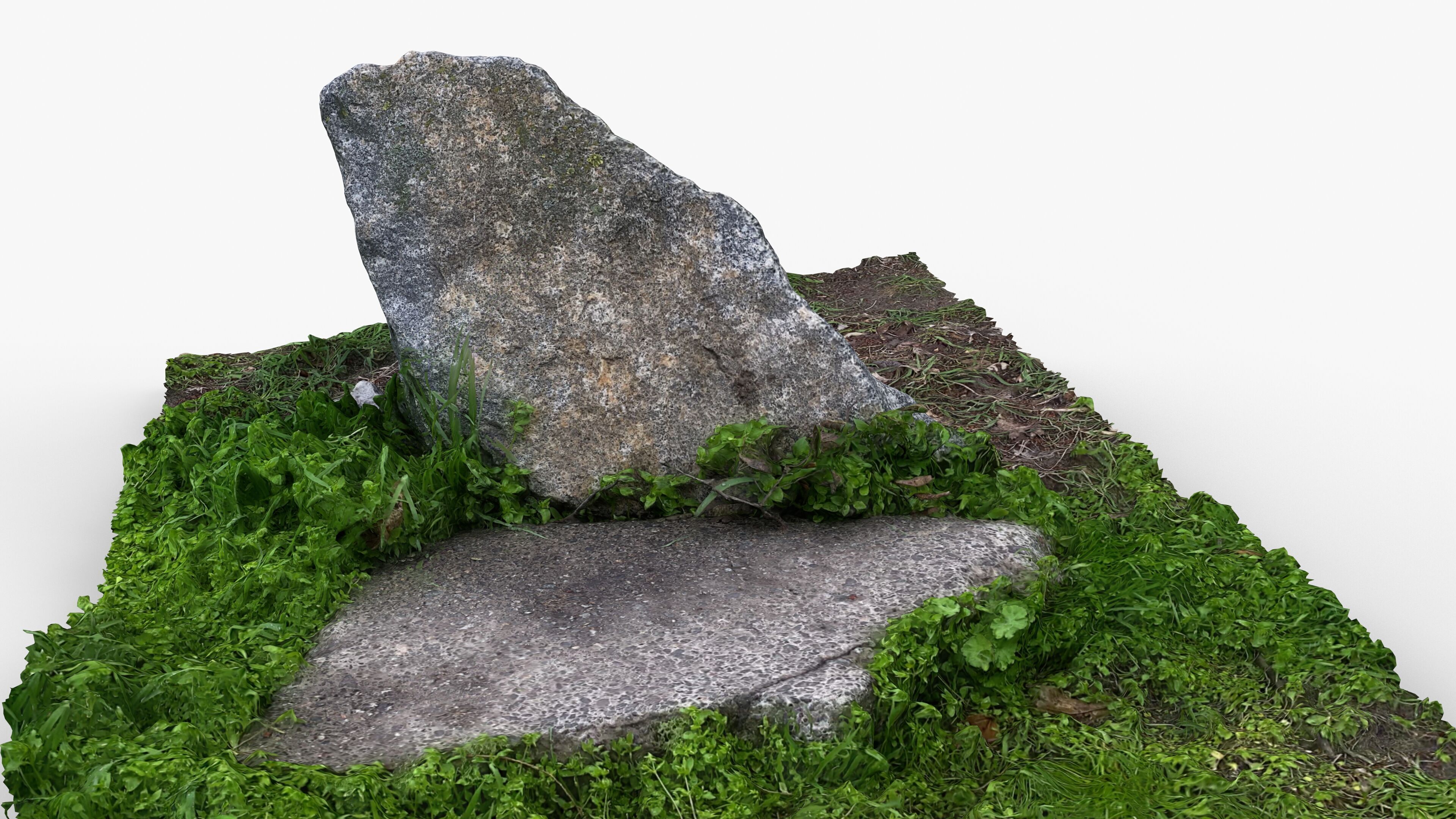 Photorealistic 3D scan of rock stone Low-poly 3D model_9