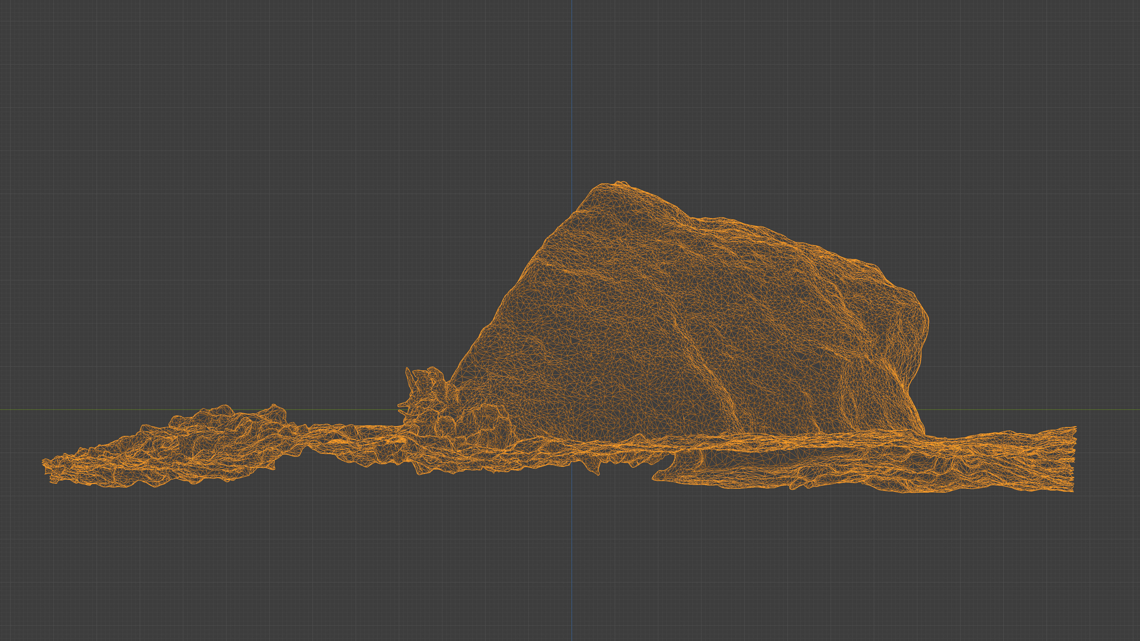 Photorealistic 3D scan of rock stone Low-poly 3D model_23