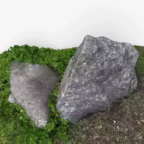 Photorealistic 3D scan of rock stone