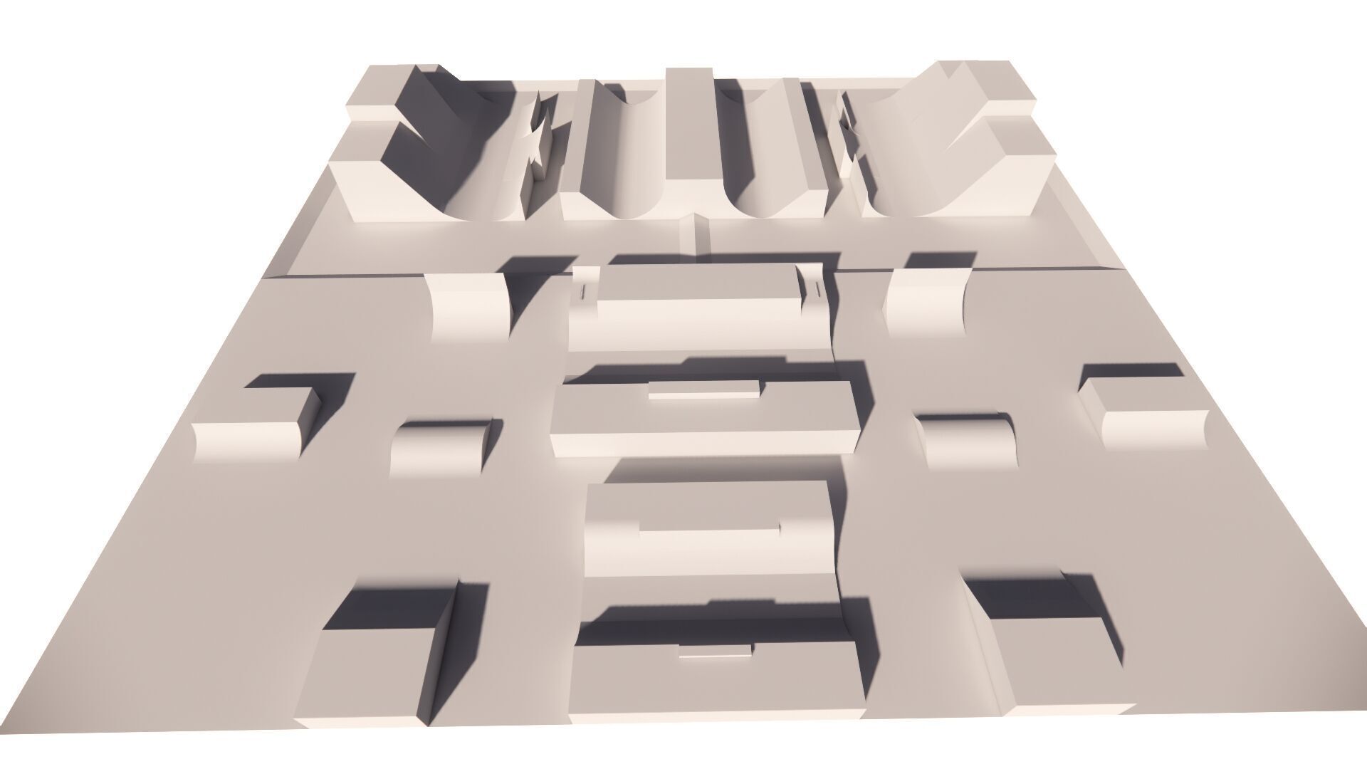 Skatepark-Skate Park PACK 3D model_3