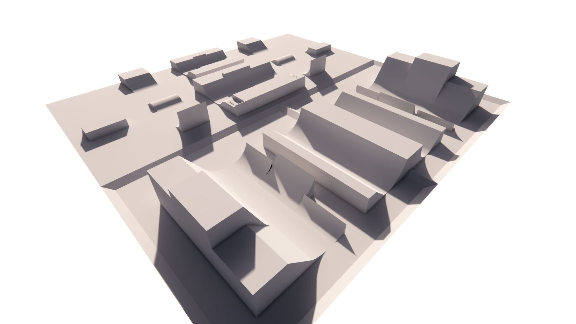 Skatepark-Skate Park PACK 3D model_1