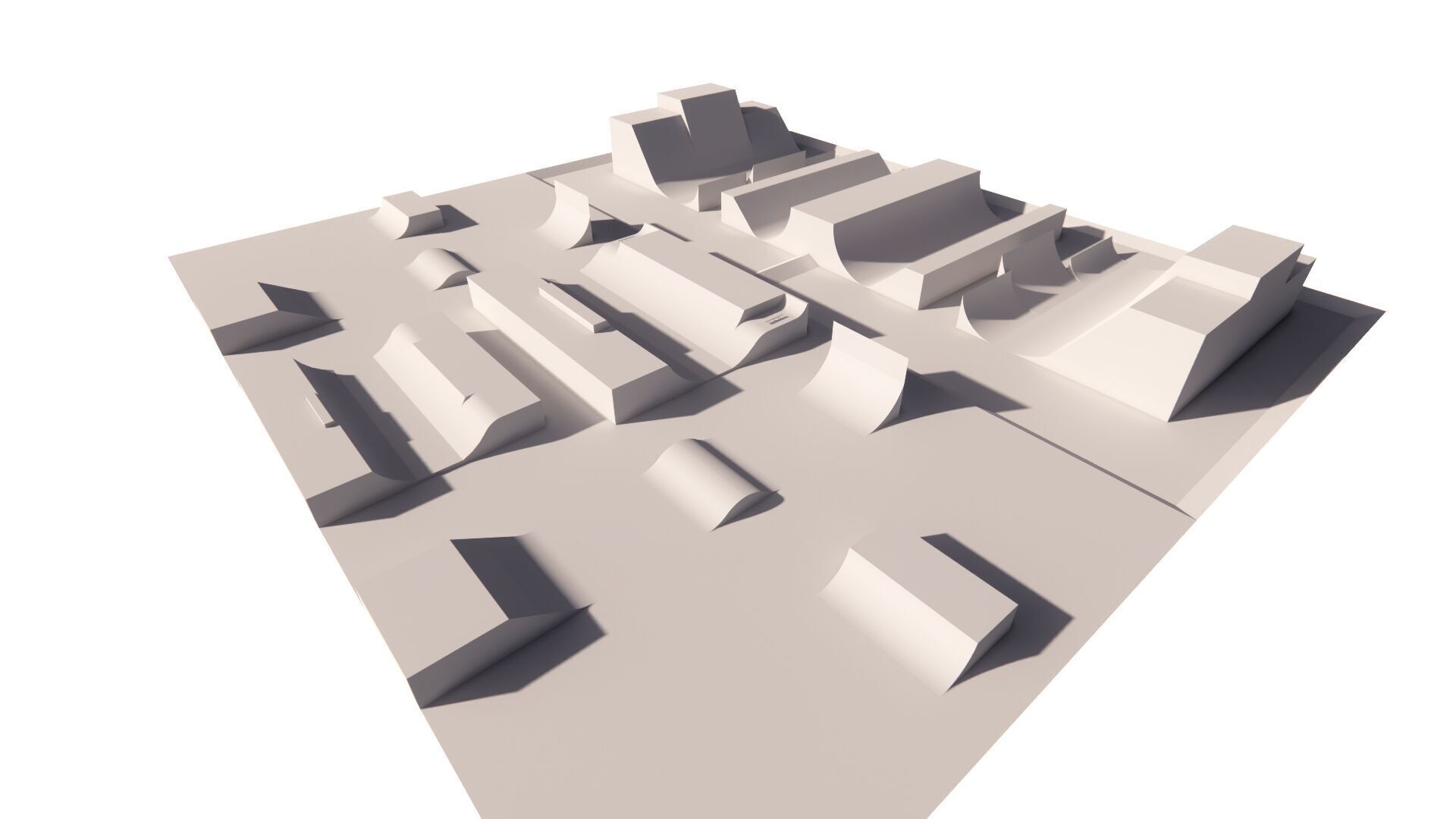 Skatepark-Skate Park PACK 3D model_10