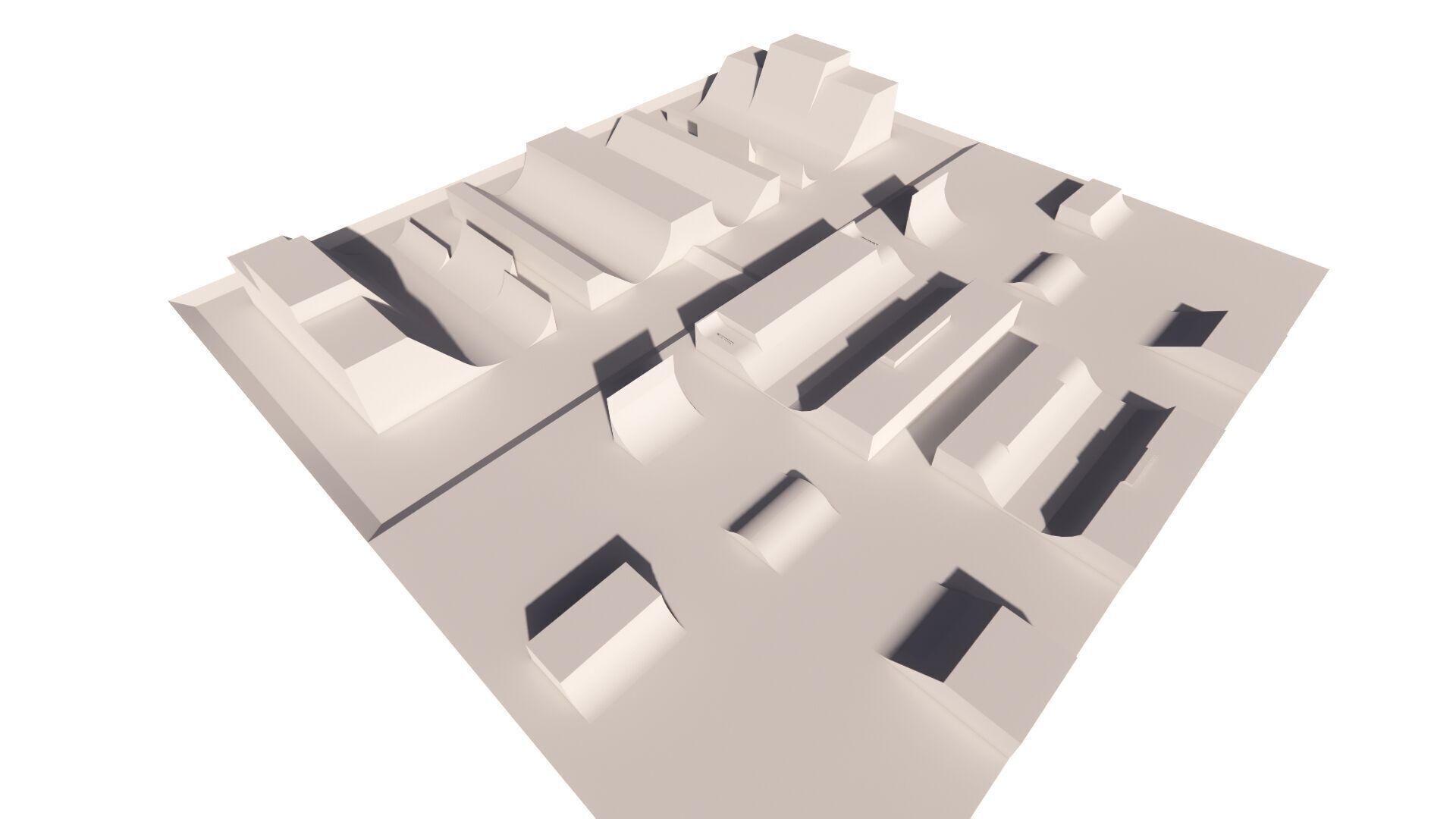 Skatepark-Skate Park PACK 3D model_2