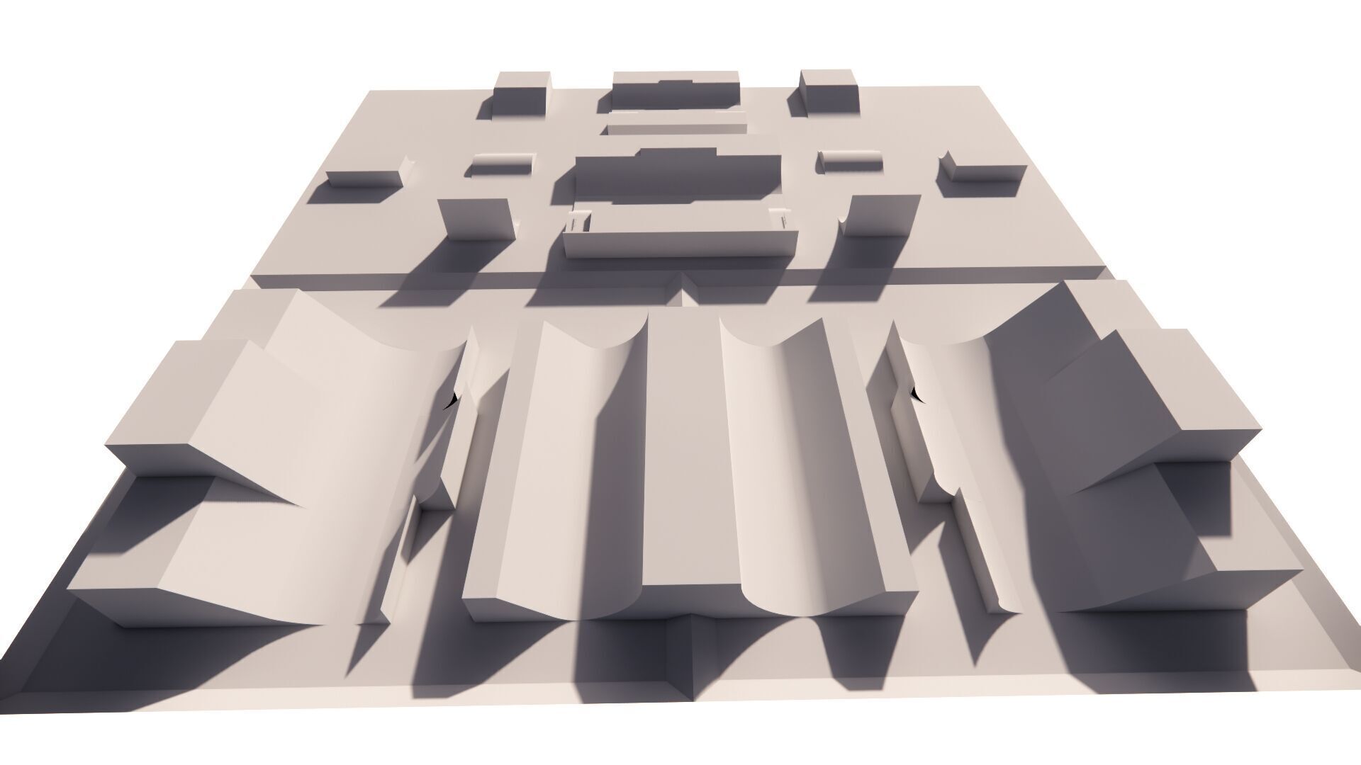Skatepark-Skate Park PACK 3D model_5