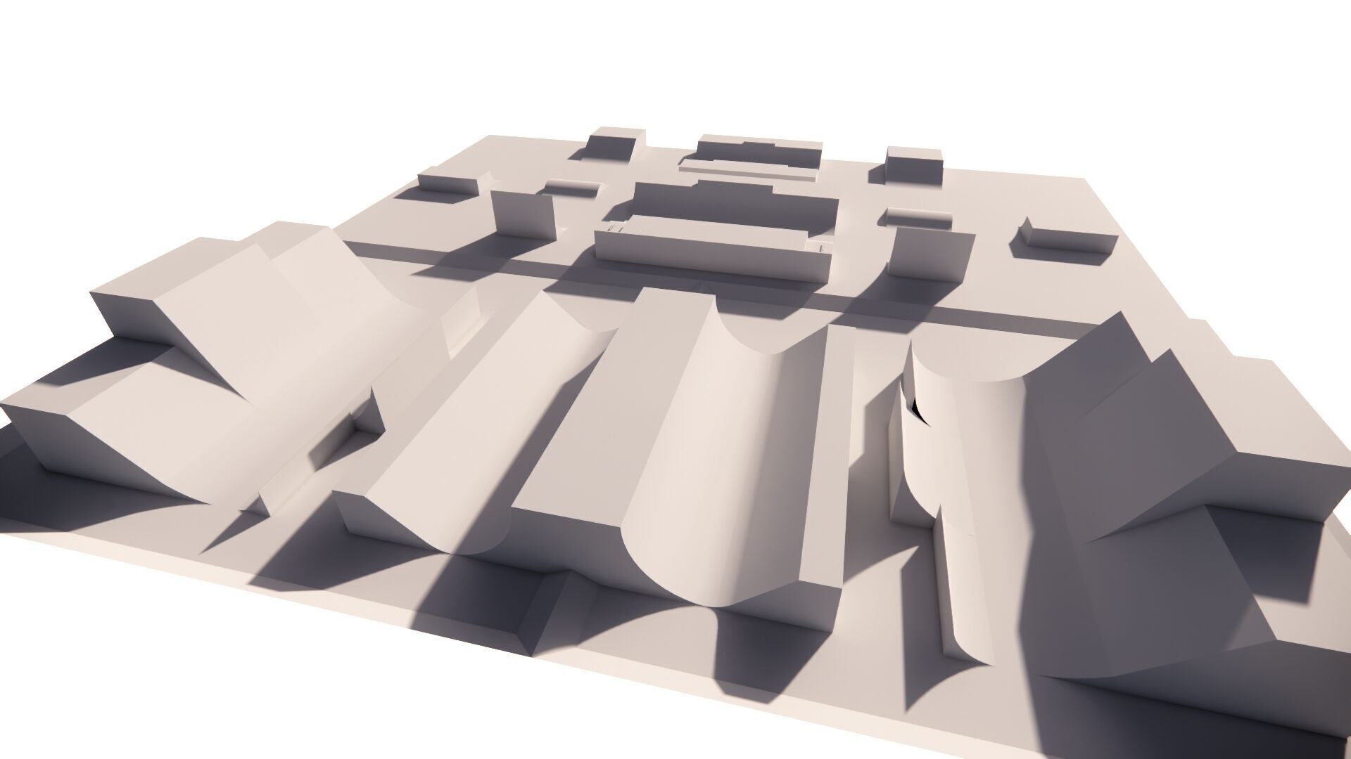 Skatepark-Skate Park PACK 3D model_9