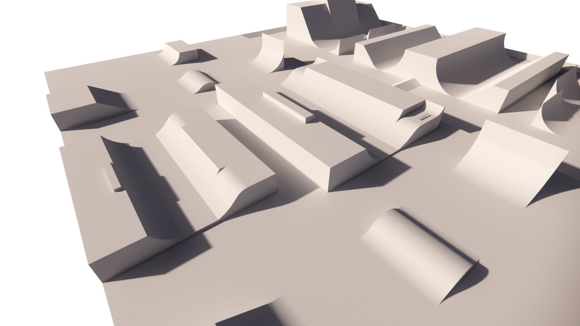 Skatepark-Skate Park PACK 3D model_11