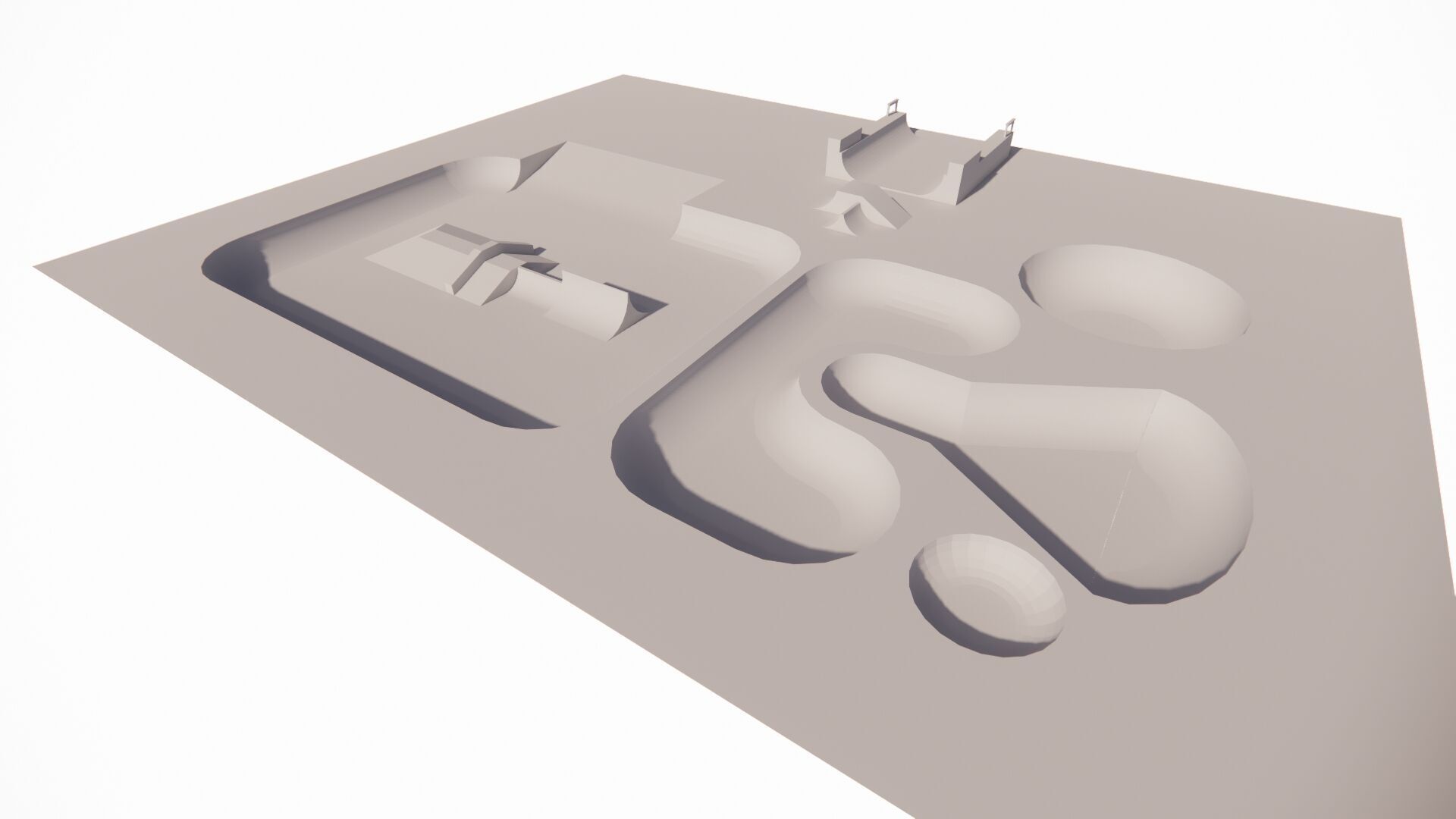 Skatepark-Skate Park PACK 3D model_5