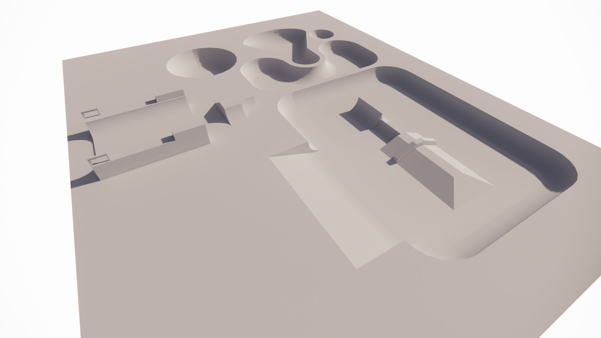 Skatepark-Skate Park PACK 3D model_2