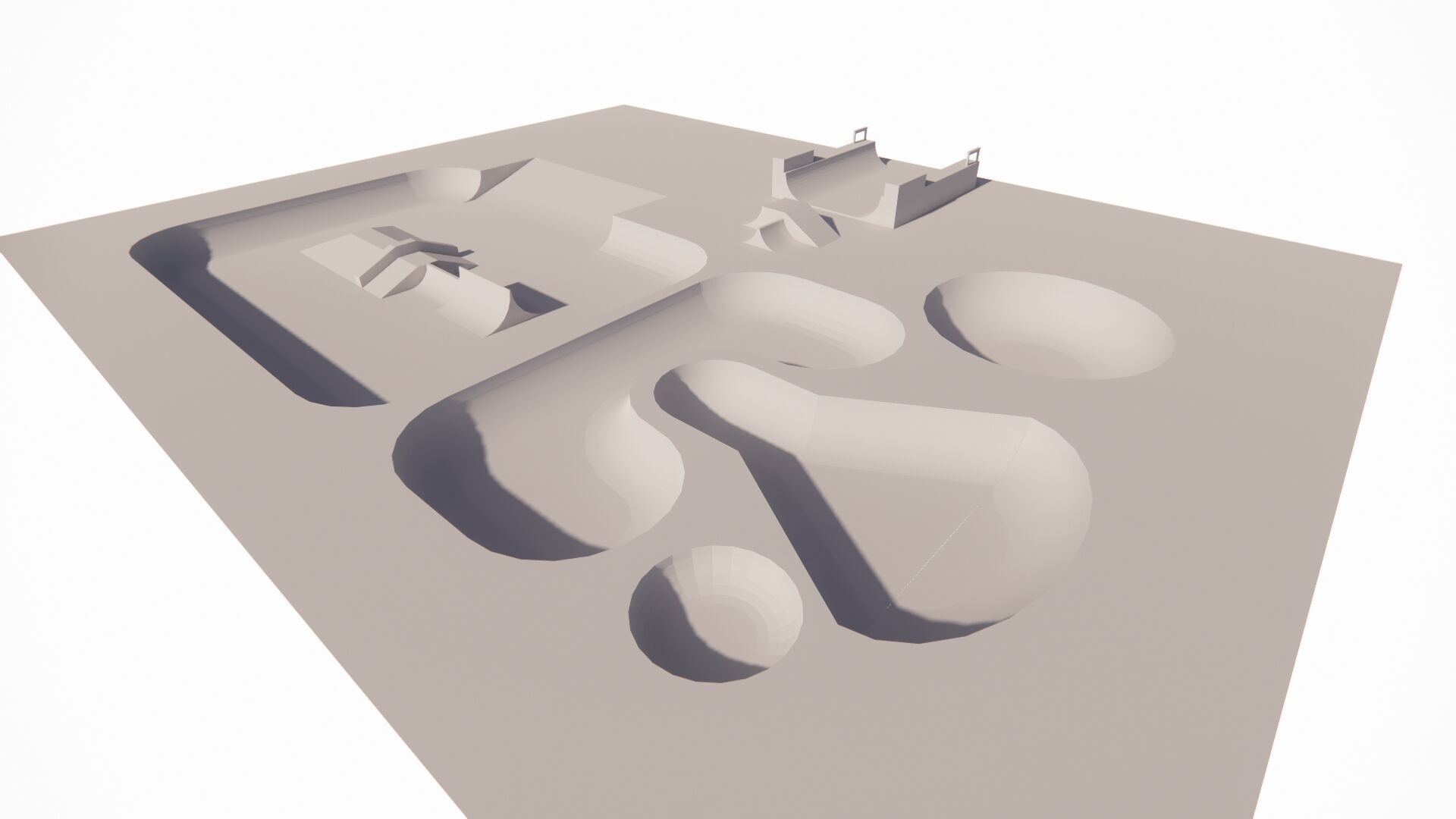 Skatepark-Skate Park PACK 3D model_13