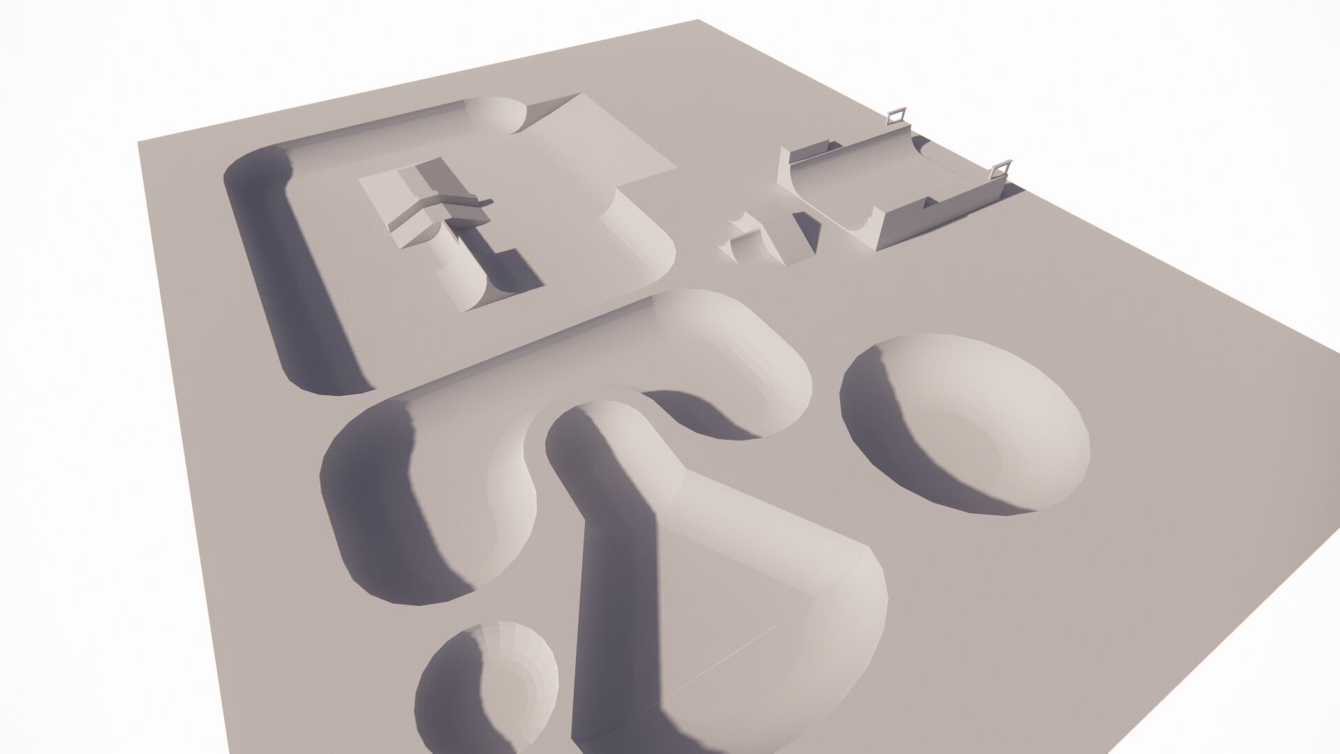 Skatepark-Skate Park PACK 3D model_12