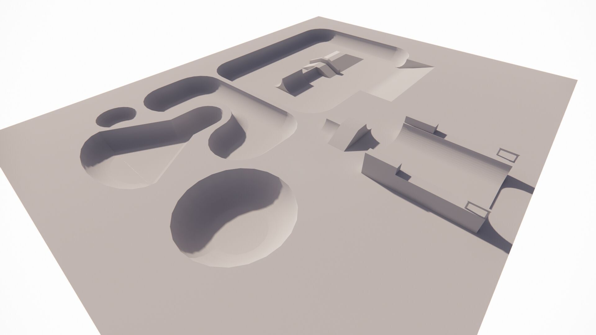 Skatepark-Skate Park PACK 3D model_4