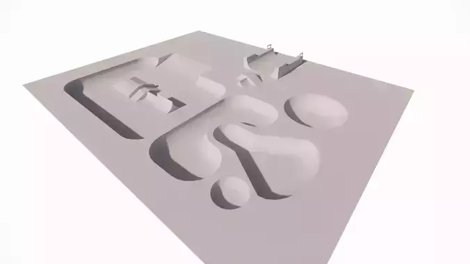 Skatepark-Skate Park PACK 3D model