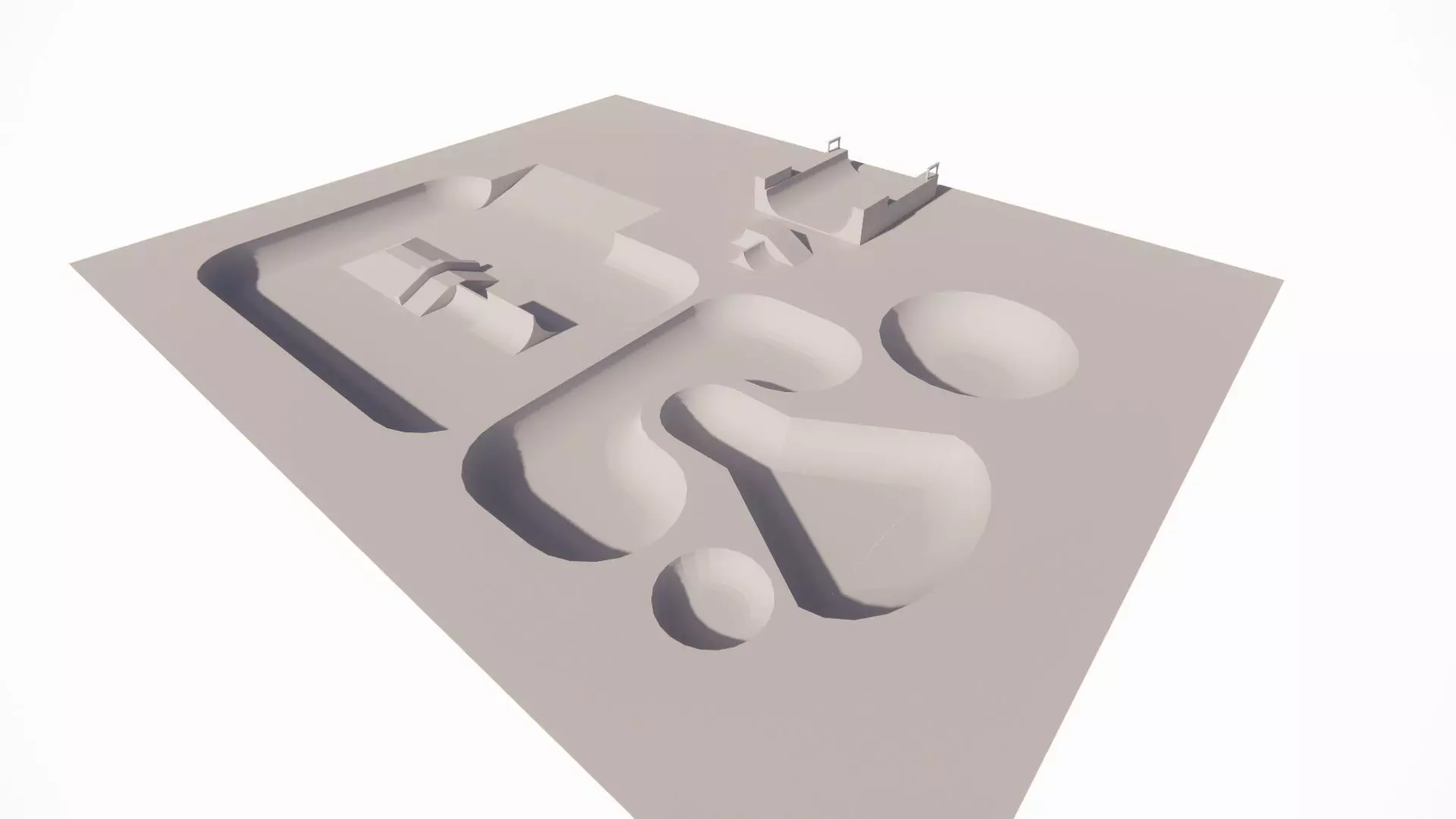 Skatepark-Skate Park PACK 3D model_0
