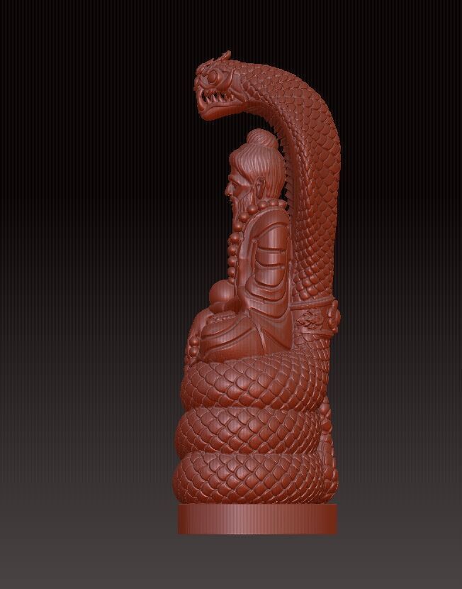 eysey with dragone 3D print model_1