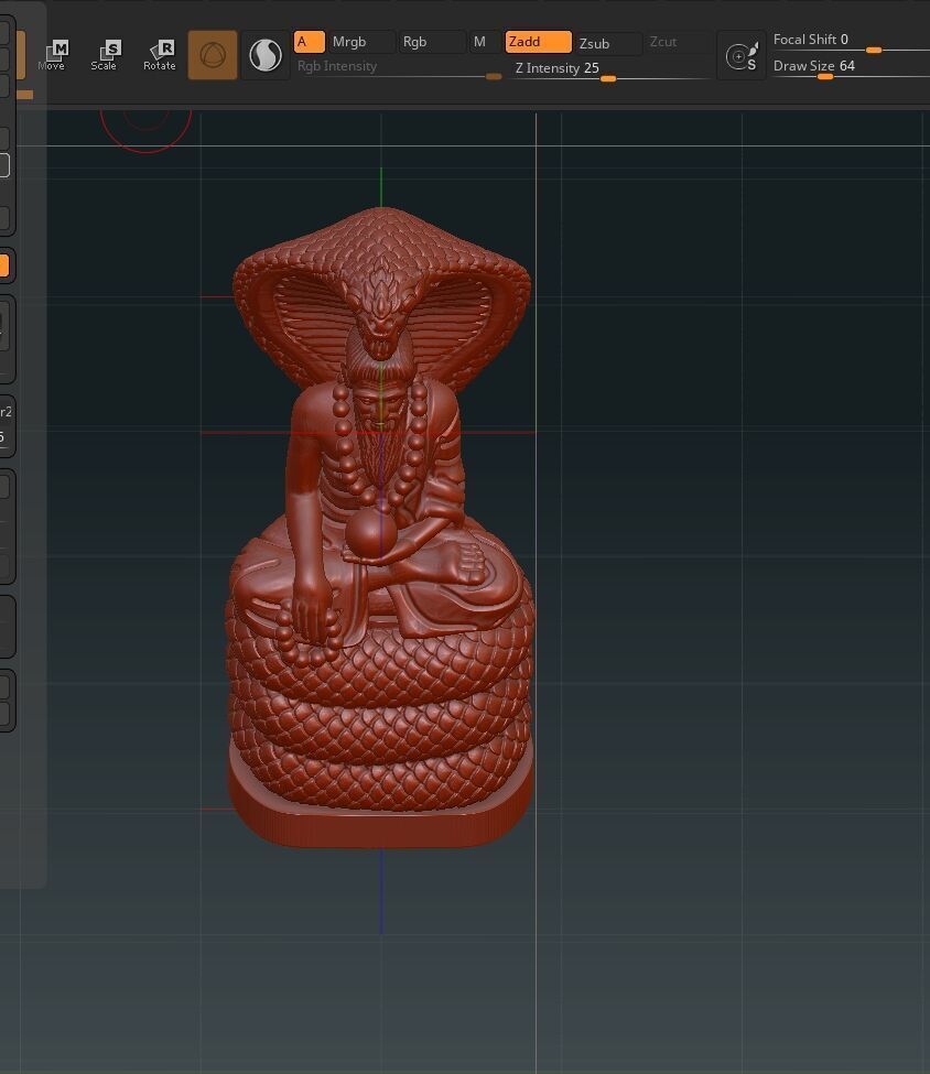 eysey with dragone 3D print model_4