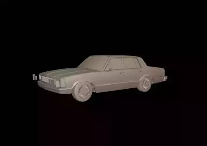 CHEVROLET MALIBU CLASSIC 1981 FOUR DOORS  3D print model