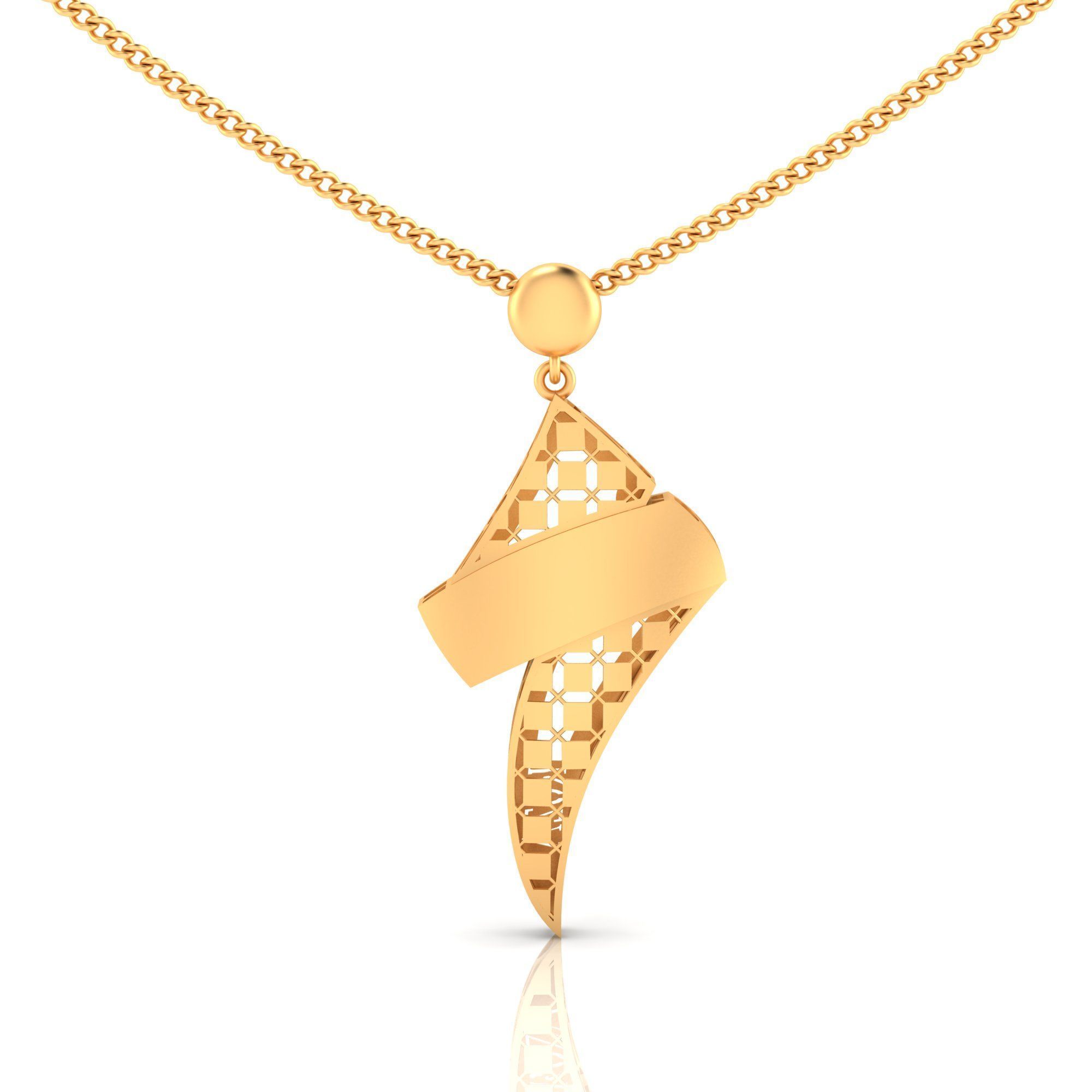 Pack of 32 gold fusion pendants for women 3D Model Collection_53
