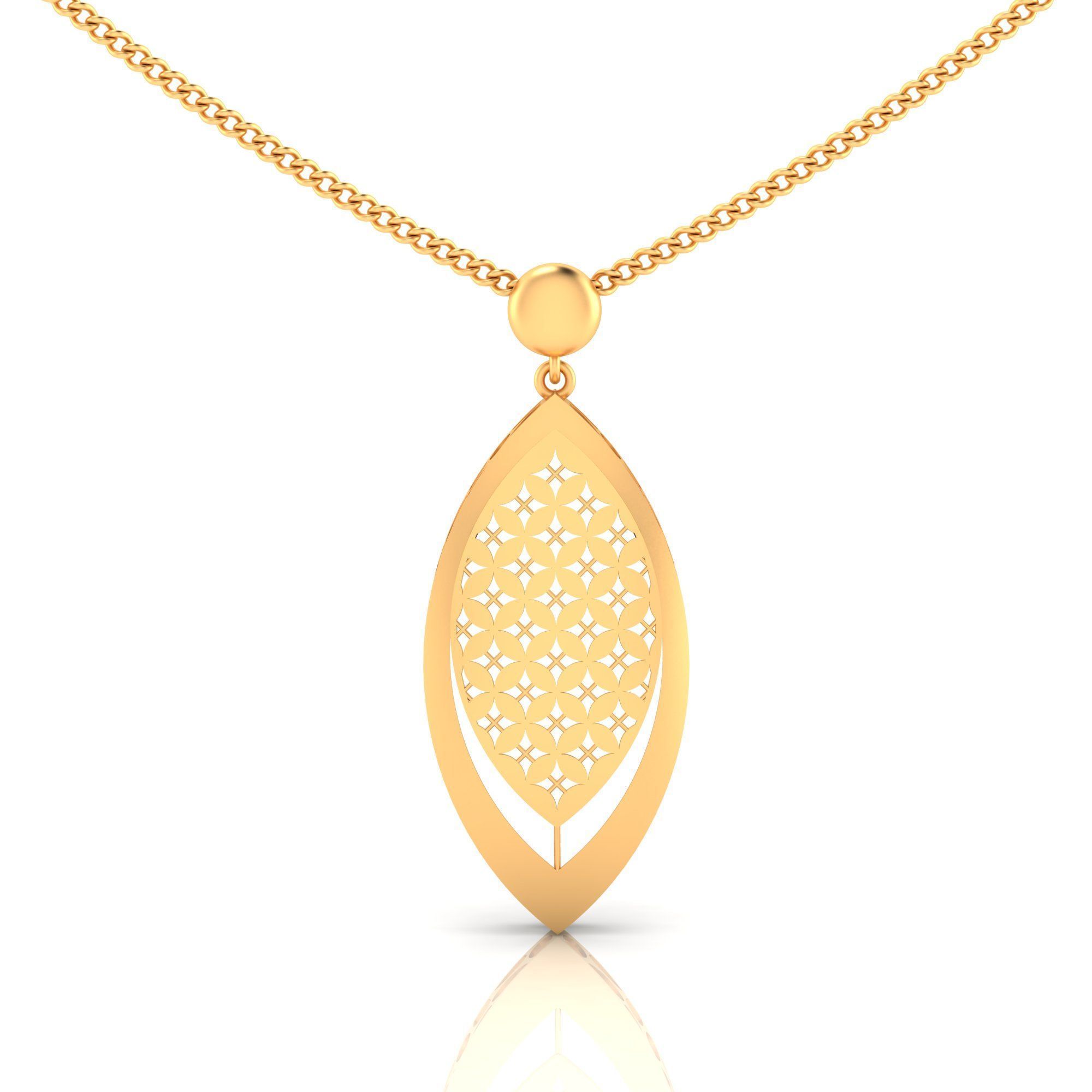 Pack of 32 gold fusion pendants for women 3D Model Collection_67
