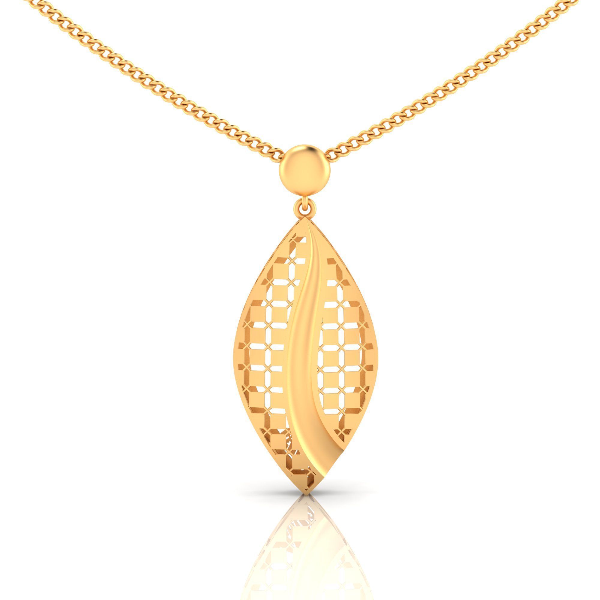 Pack of 32 gold fusion pendants for women 3D Model Collection_51