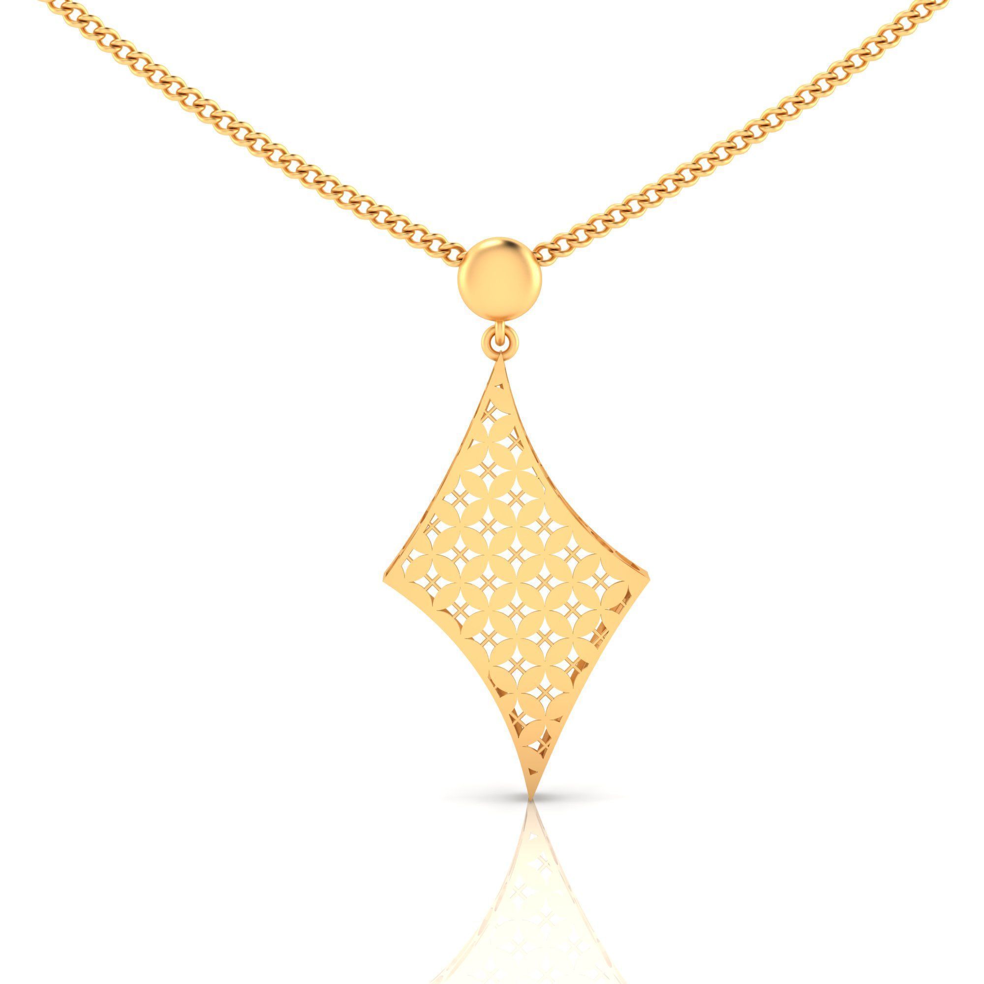 Pack of 32 gold fusion pendants for women 3D Model Collection_93