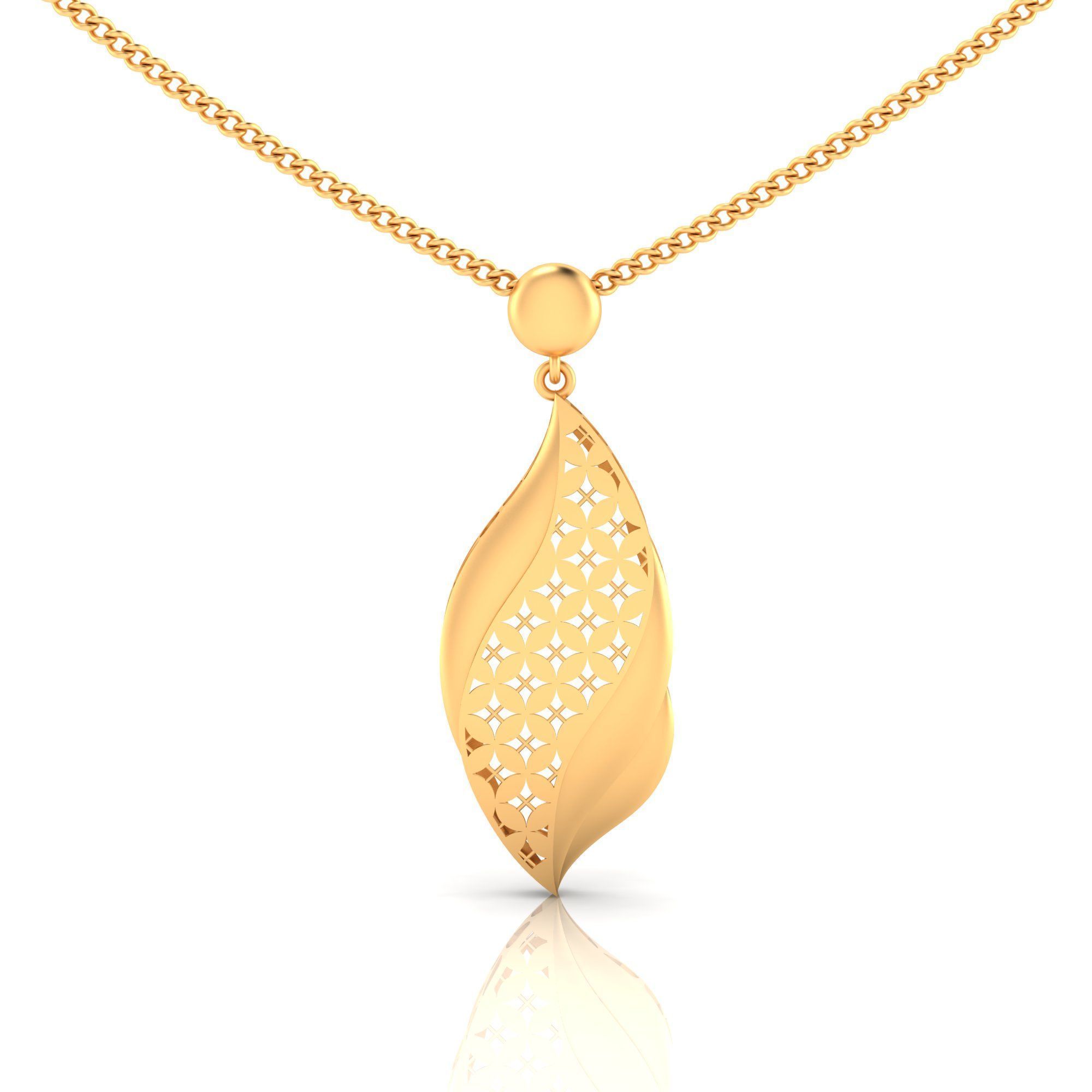 Pack of 32 gold fusion pendants for women 3D Model Collection_71