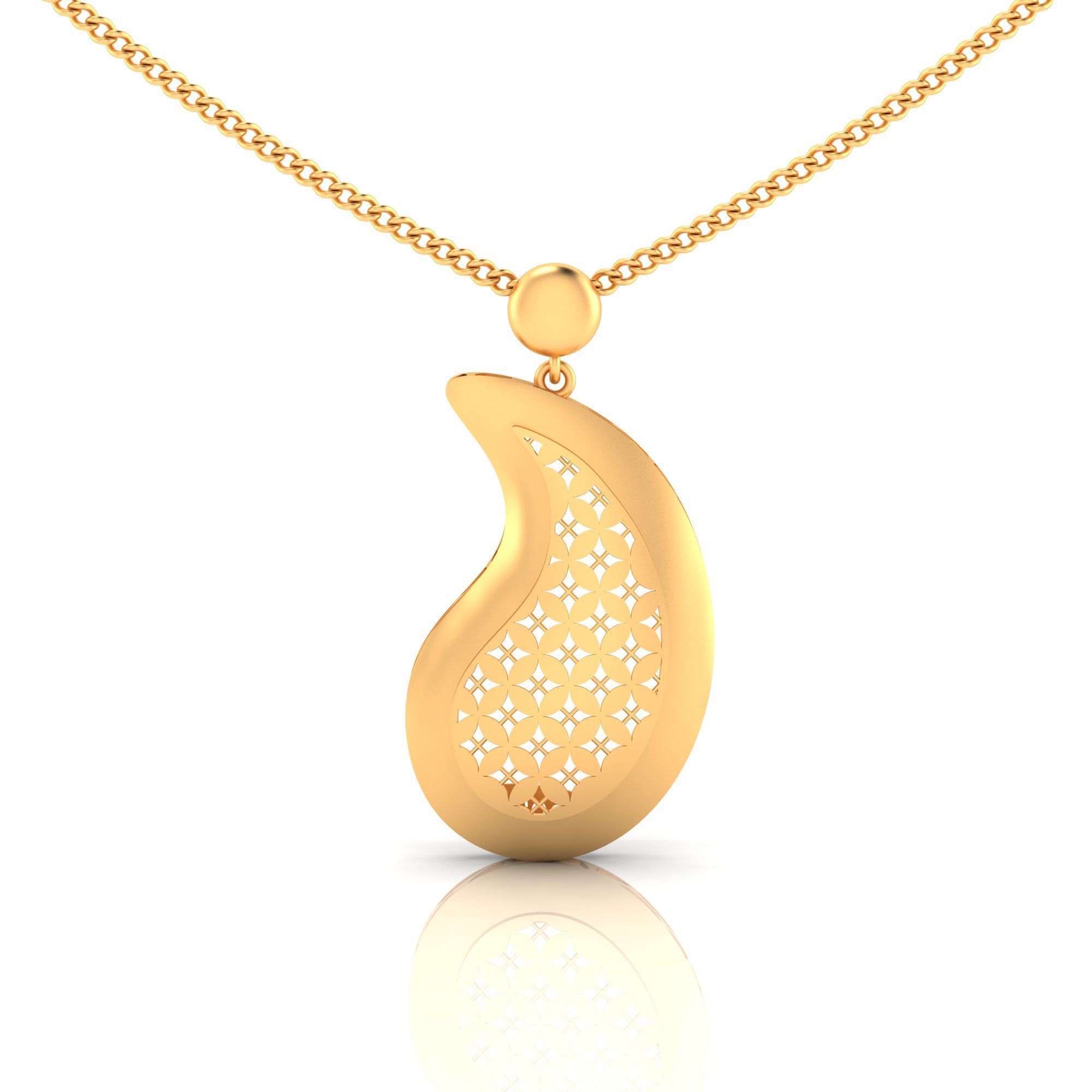 Pack of 32 gold fusion pendants for women 3D Model Collection_83