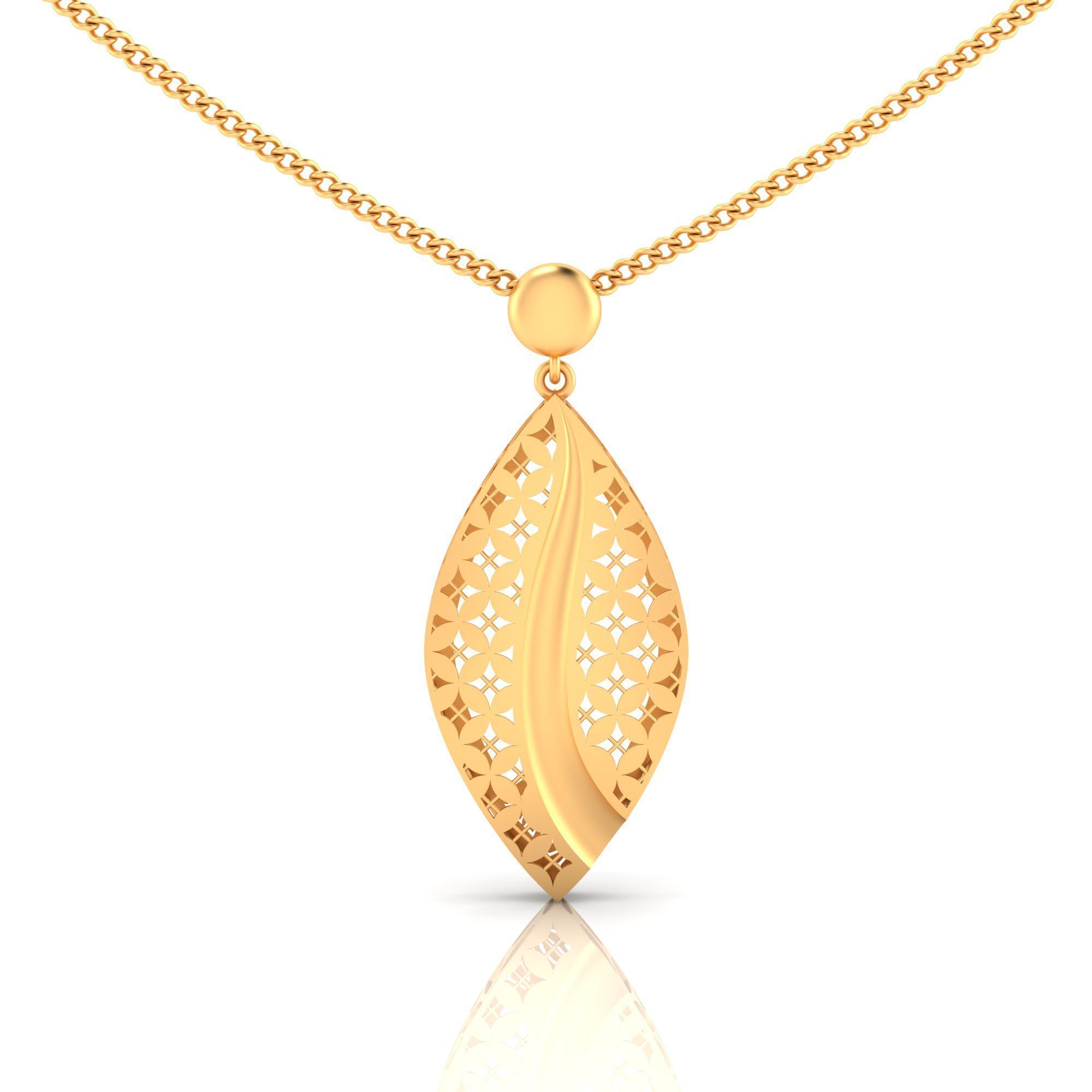 Pack of 32 gold fusion pendants for women 3D Model Collection_49
