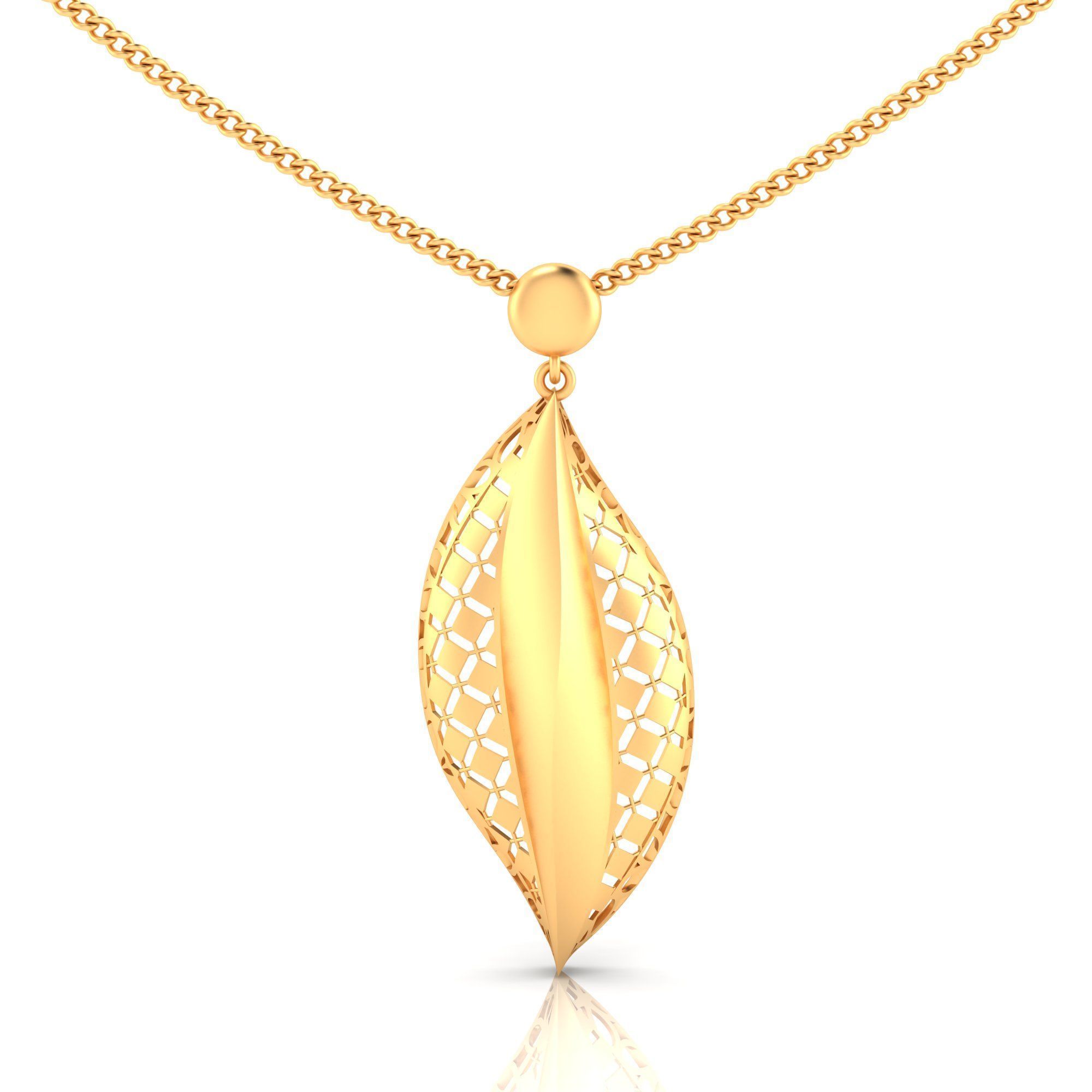 Pack of 32 gold fusion pendants for women 3D Model Collection_97