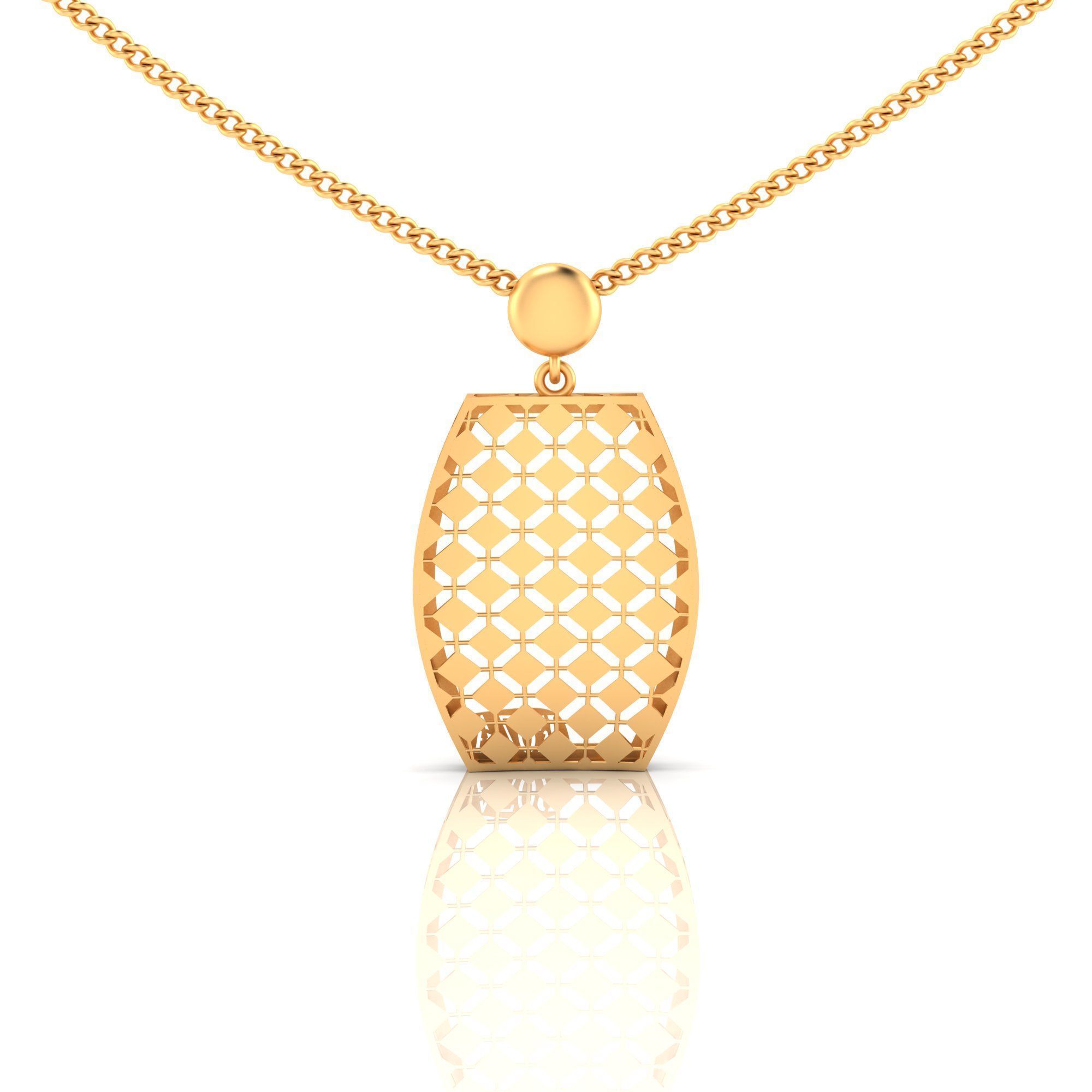 Pack of 32 gold fusion pendants for women 3D Model Collection_61