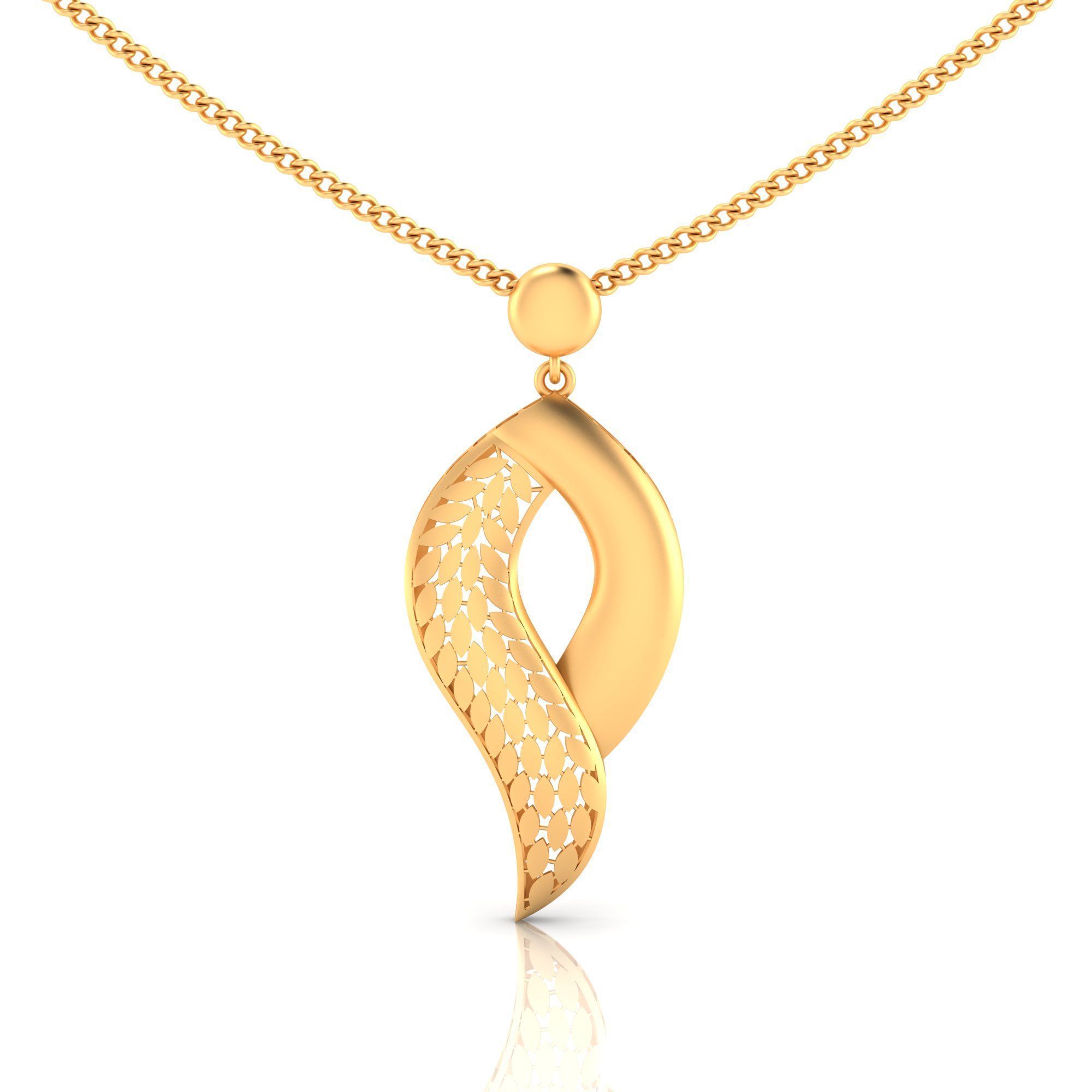 Pack of 32 gold fusion pendants for women 3D Model Collection_75