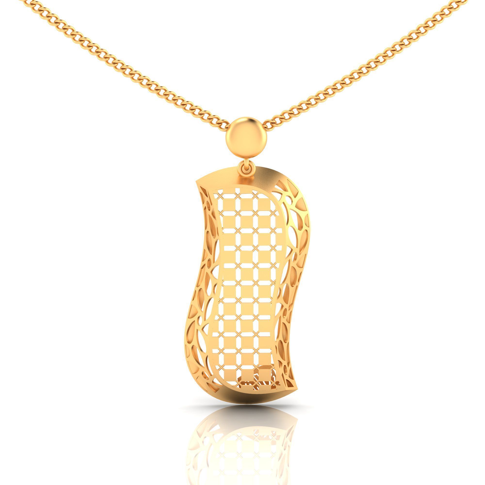 Pack of 32 gold fusion pendants for women 3D Model Collection_45