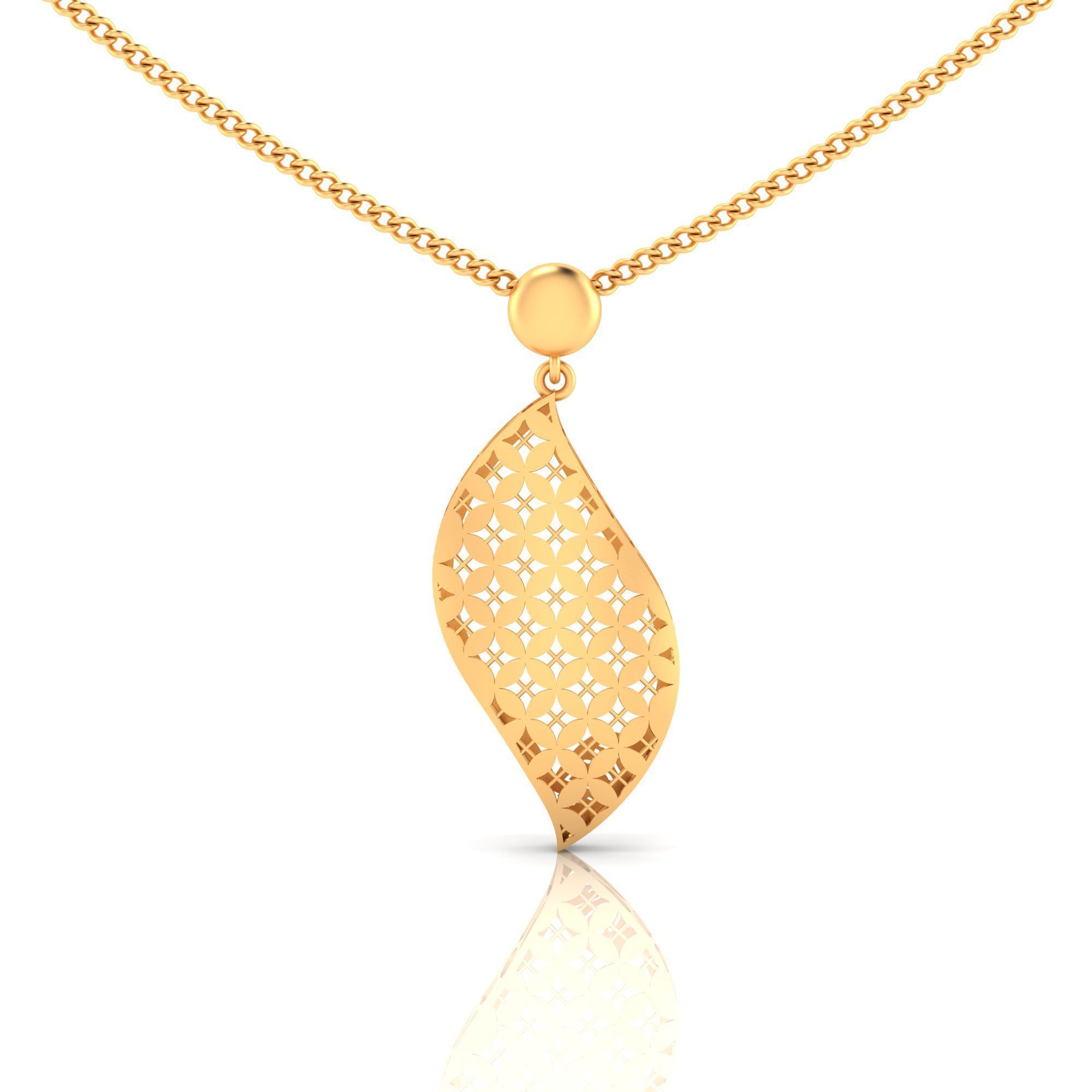 Pack of 32 gold fusion pendants for women 3D Model Collection_79