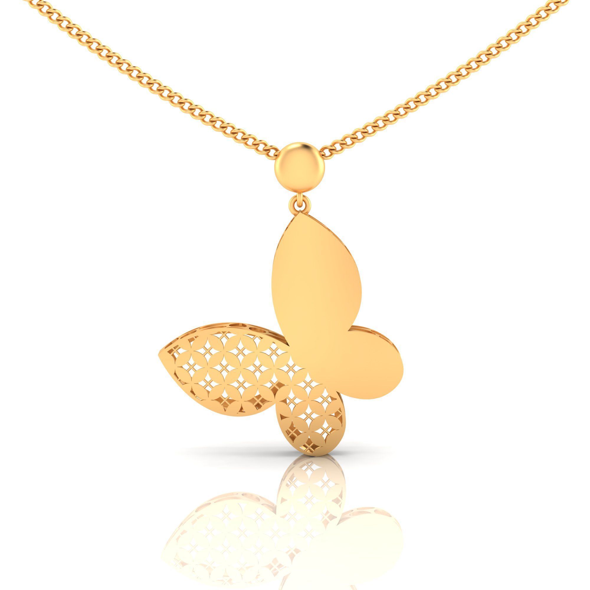 Pack of 32 gold fusion pendants for women 3D Model Collection_81